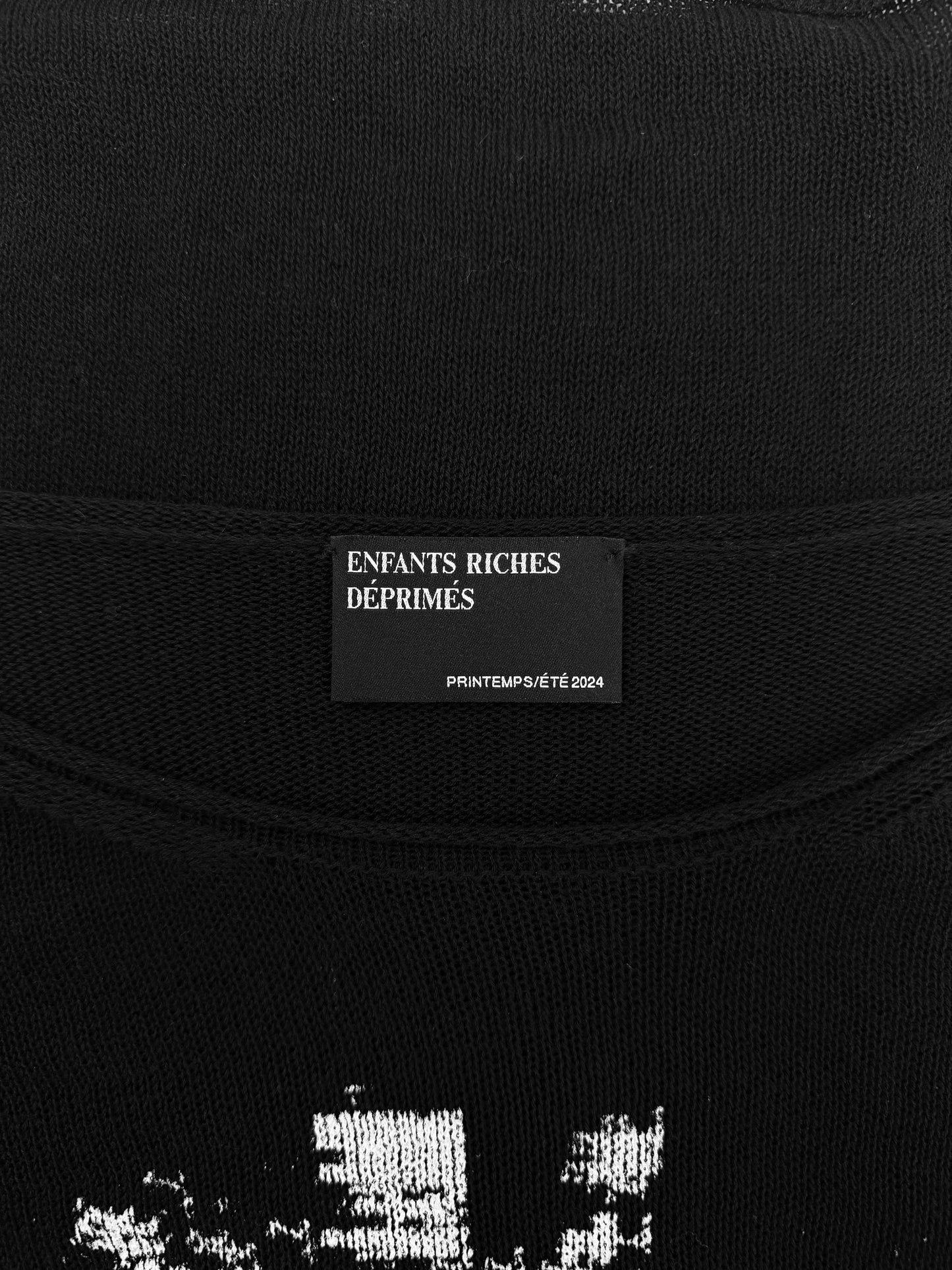 SS24 Enfants Riches Deprimes ‘Serial Killer Void’ Knit Cropped T-Shirt