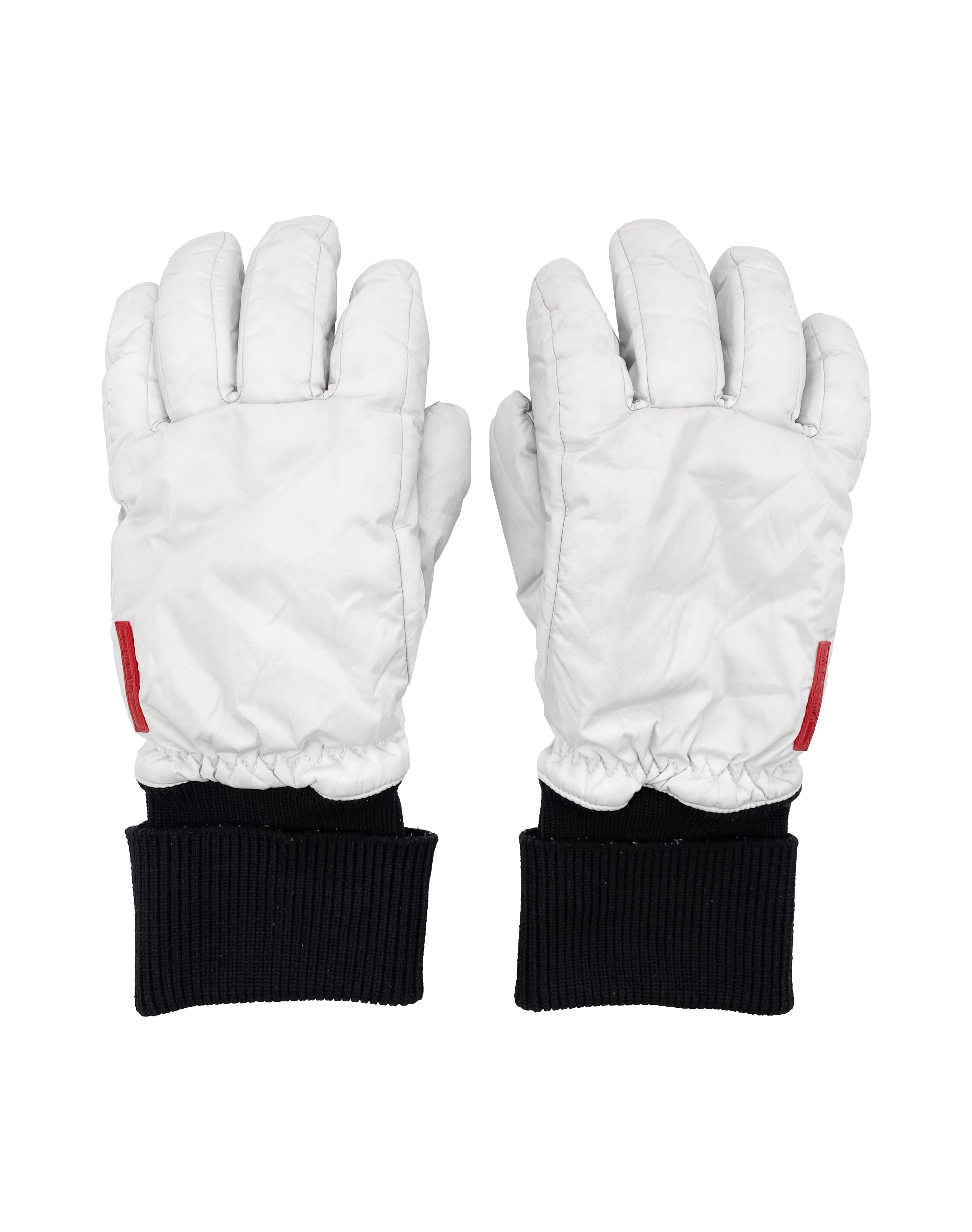2000’s Prada Sport Deer Leather Nylon Padded Gloves