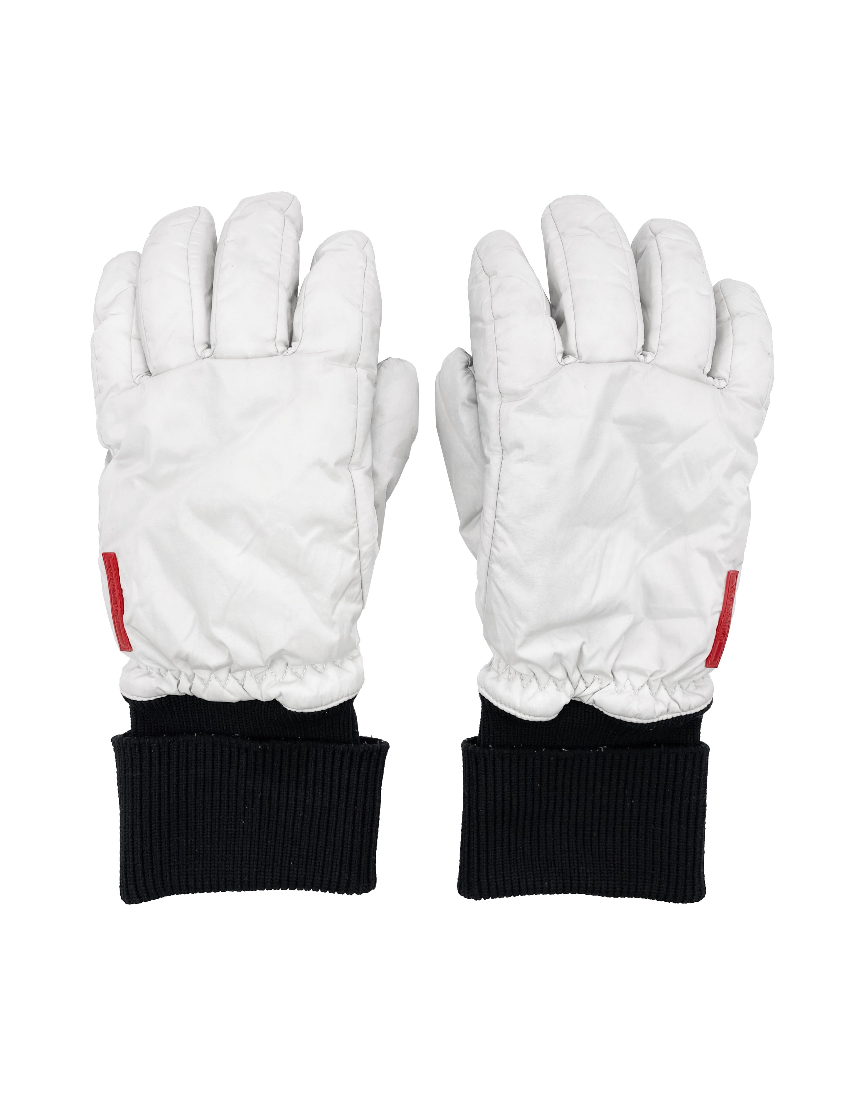 2000’s Prada Sport Deer Leather Nylon Padded Gloves
