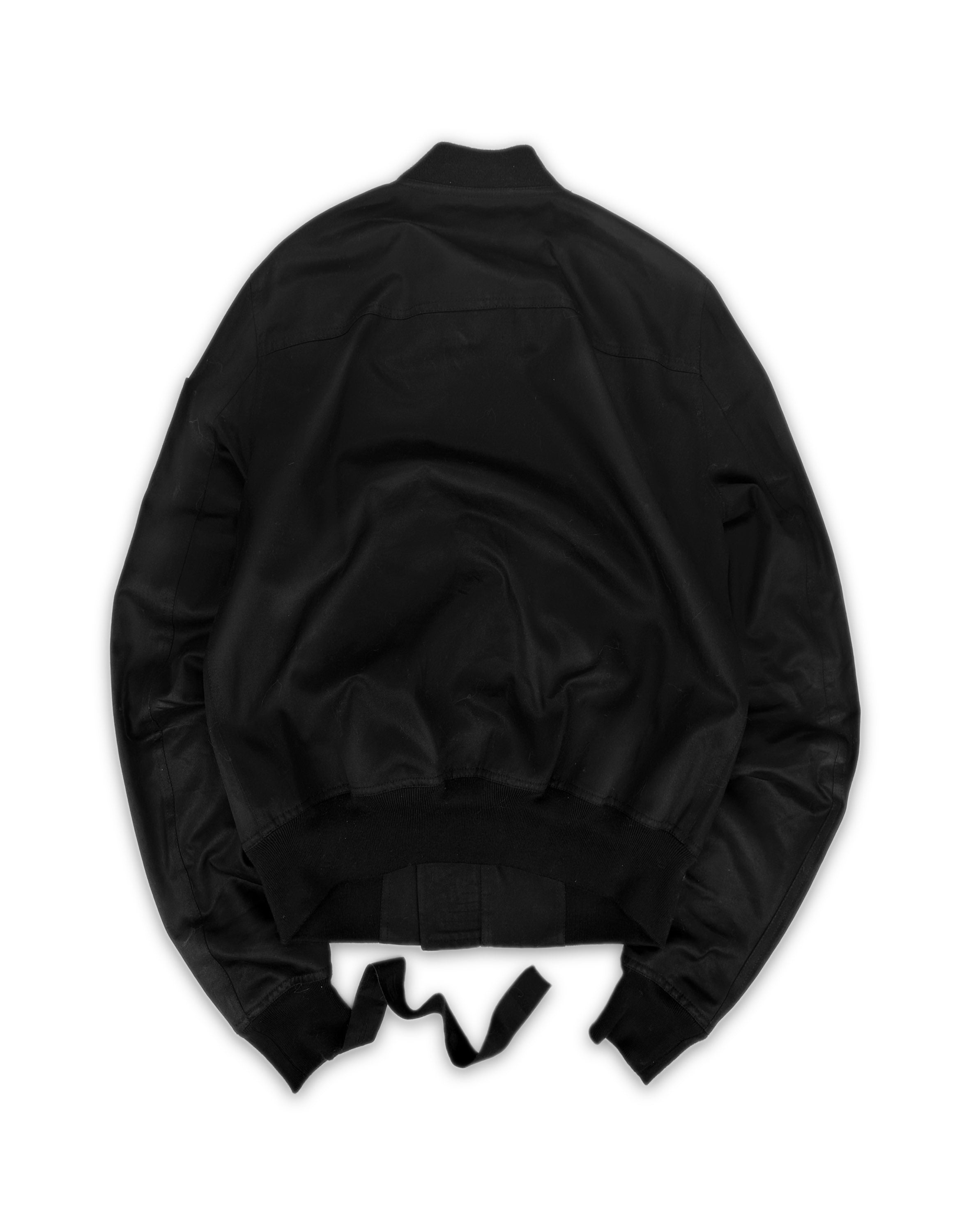 Rick Owens ‘DRKSHDW’ Black MA-1 Nylon Cargo Bomber Jacket