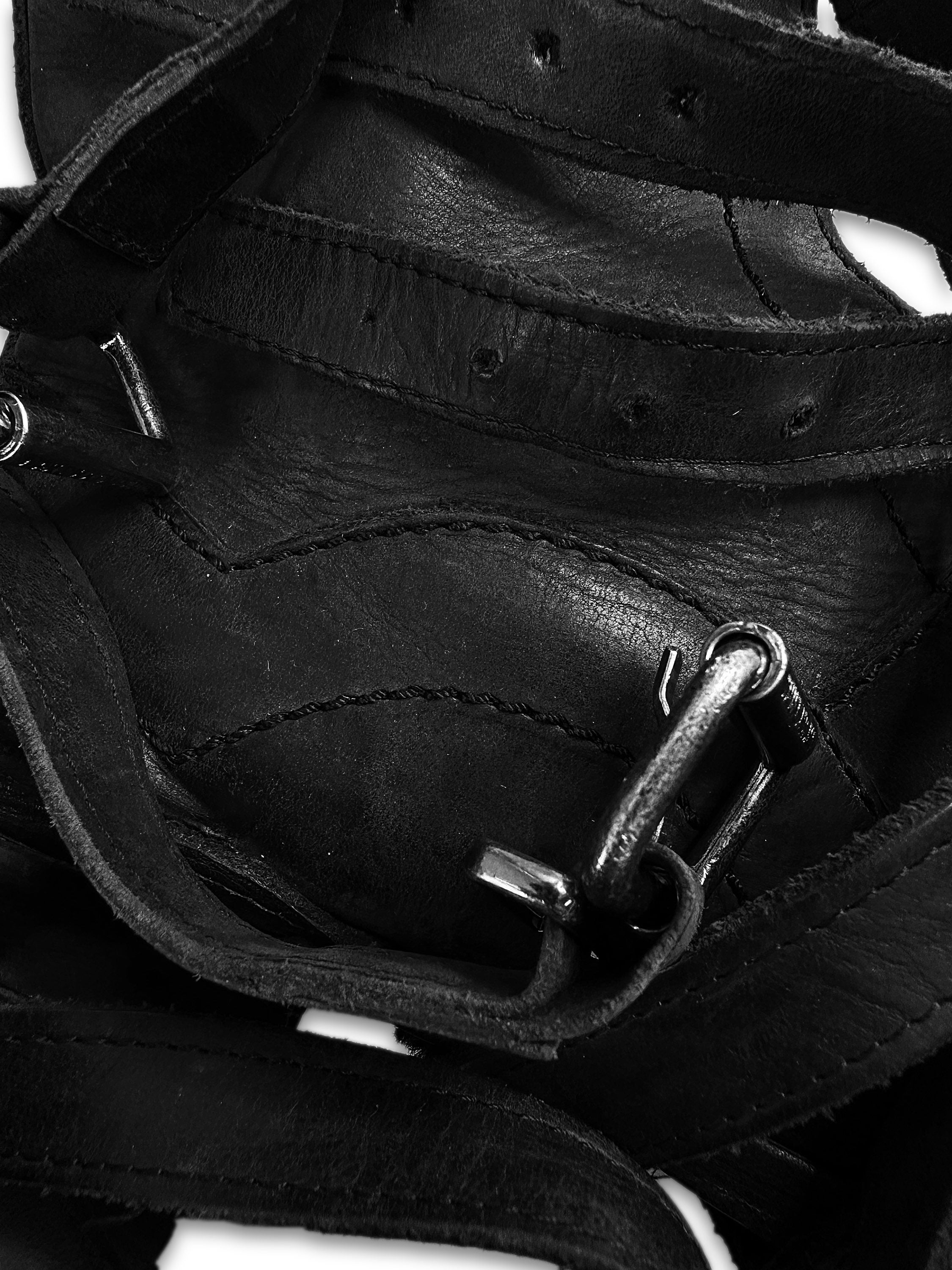 AW97 Dirk Bikkembergs ‘Belt’ Tornado Wrap Leather Boots