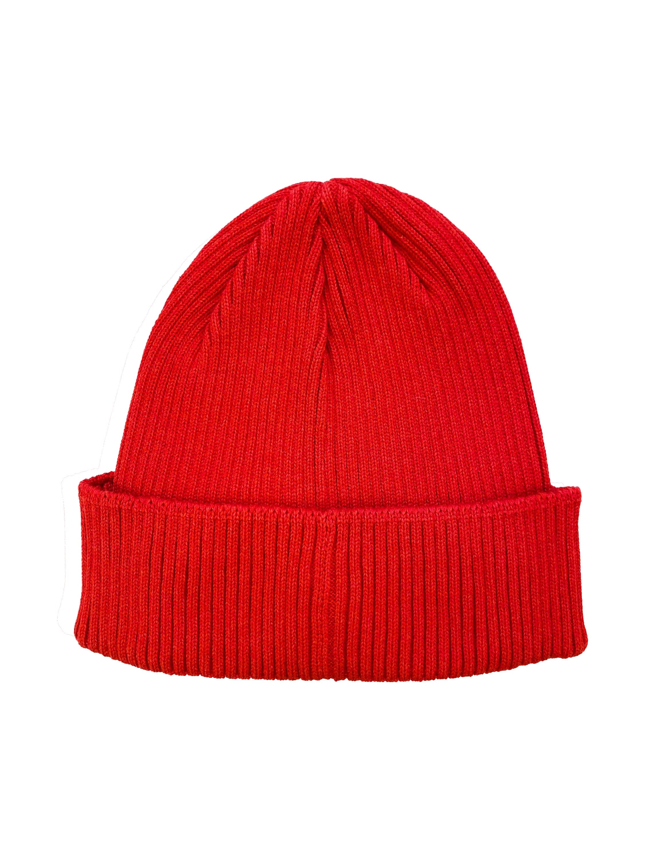 C.P. Company Red Merino Wool Knit Goggle Beanie