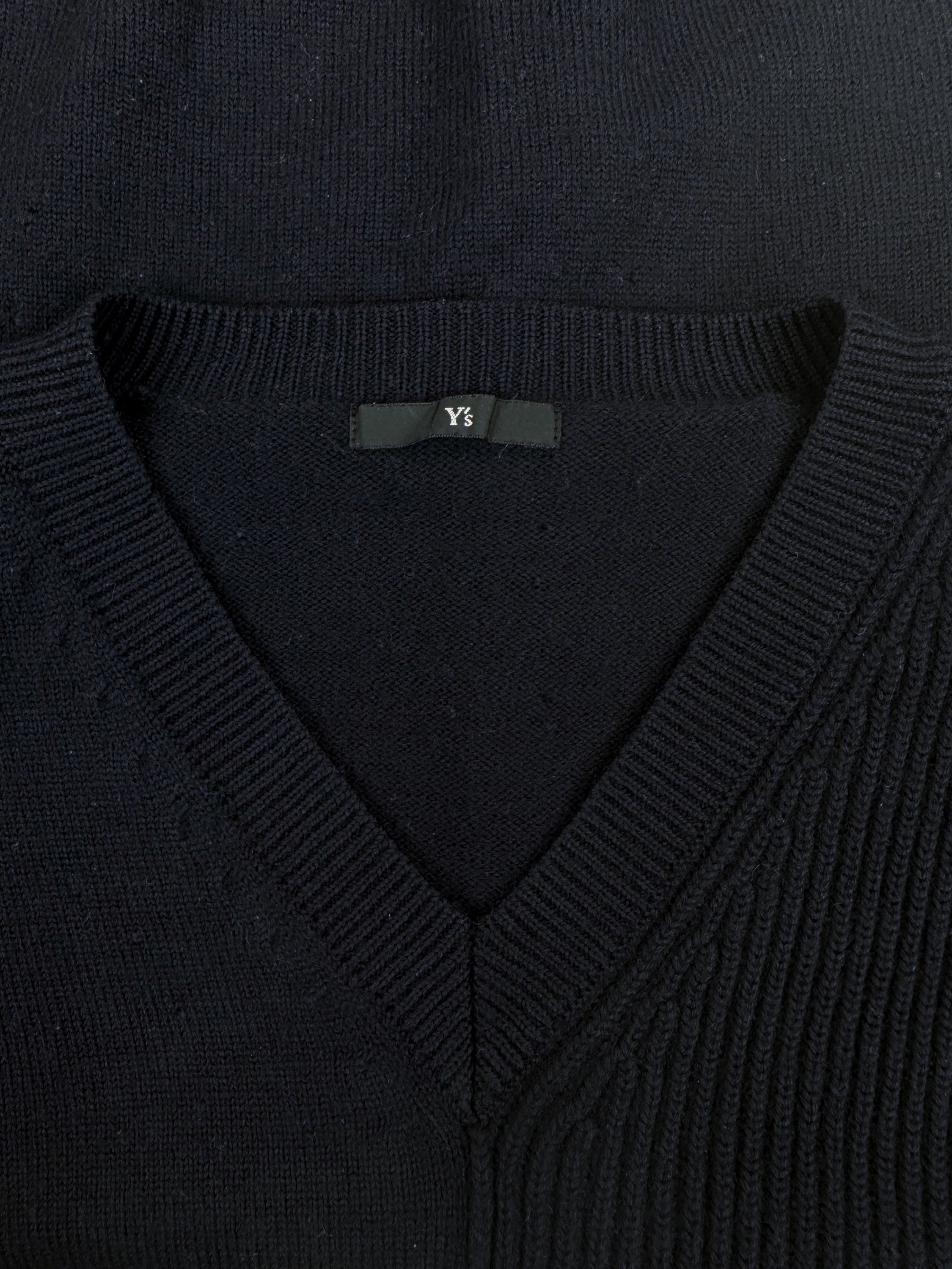 00s Yohji Yamamoto Y’s Corduory Split Knit Sweater