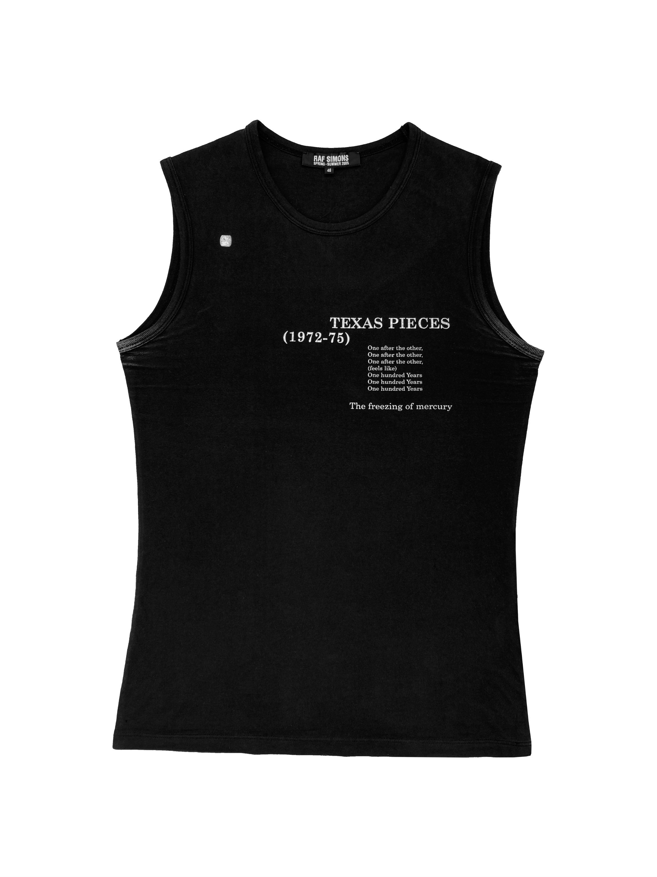 SS05 Raf Simons “Texas Pieces” Graphic Tank Top