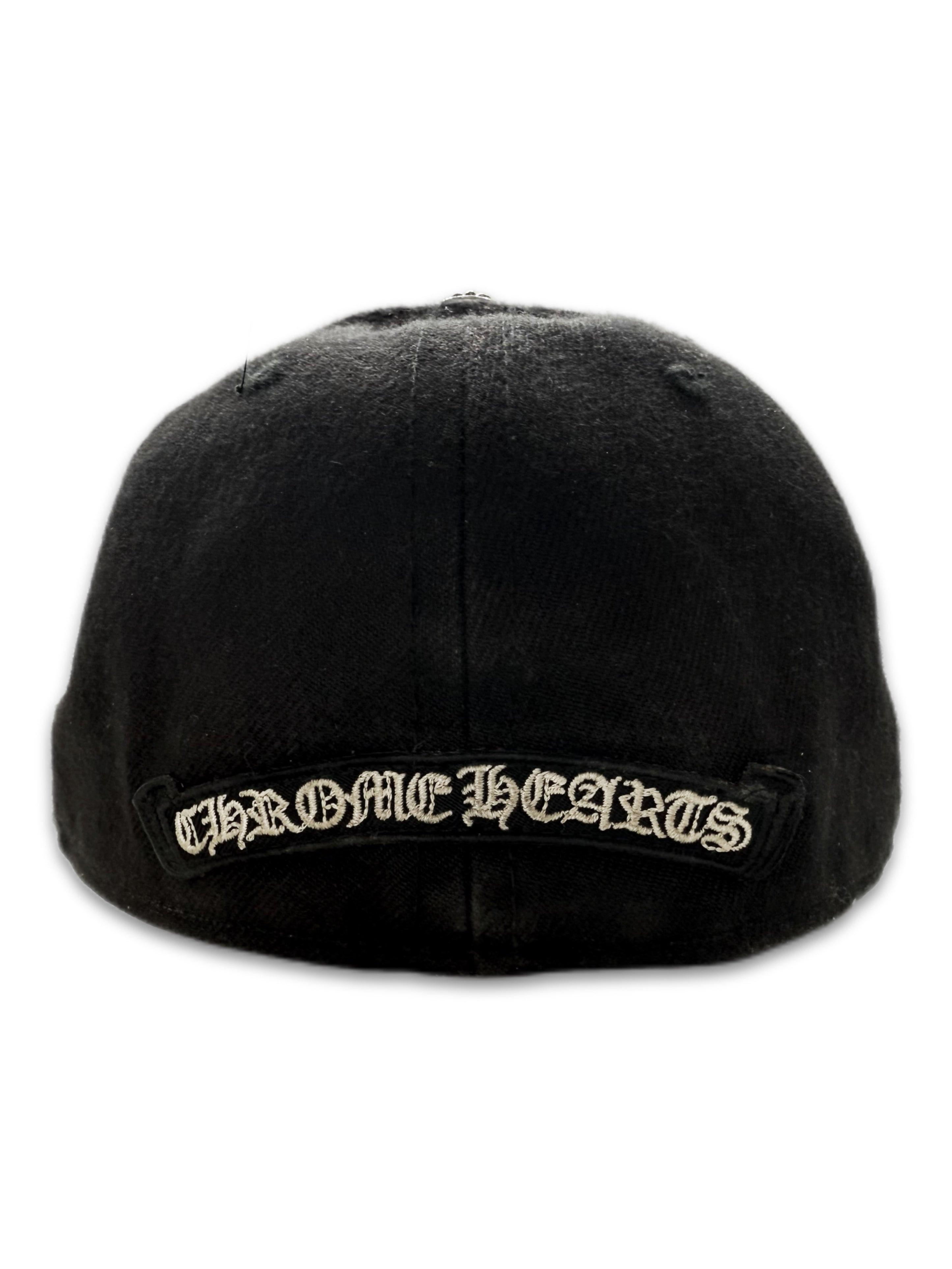 Chrome Hearts Horseshoe Logo Embroidered Black Hat