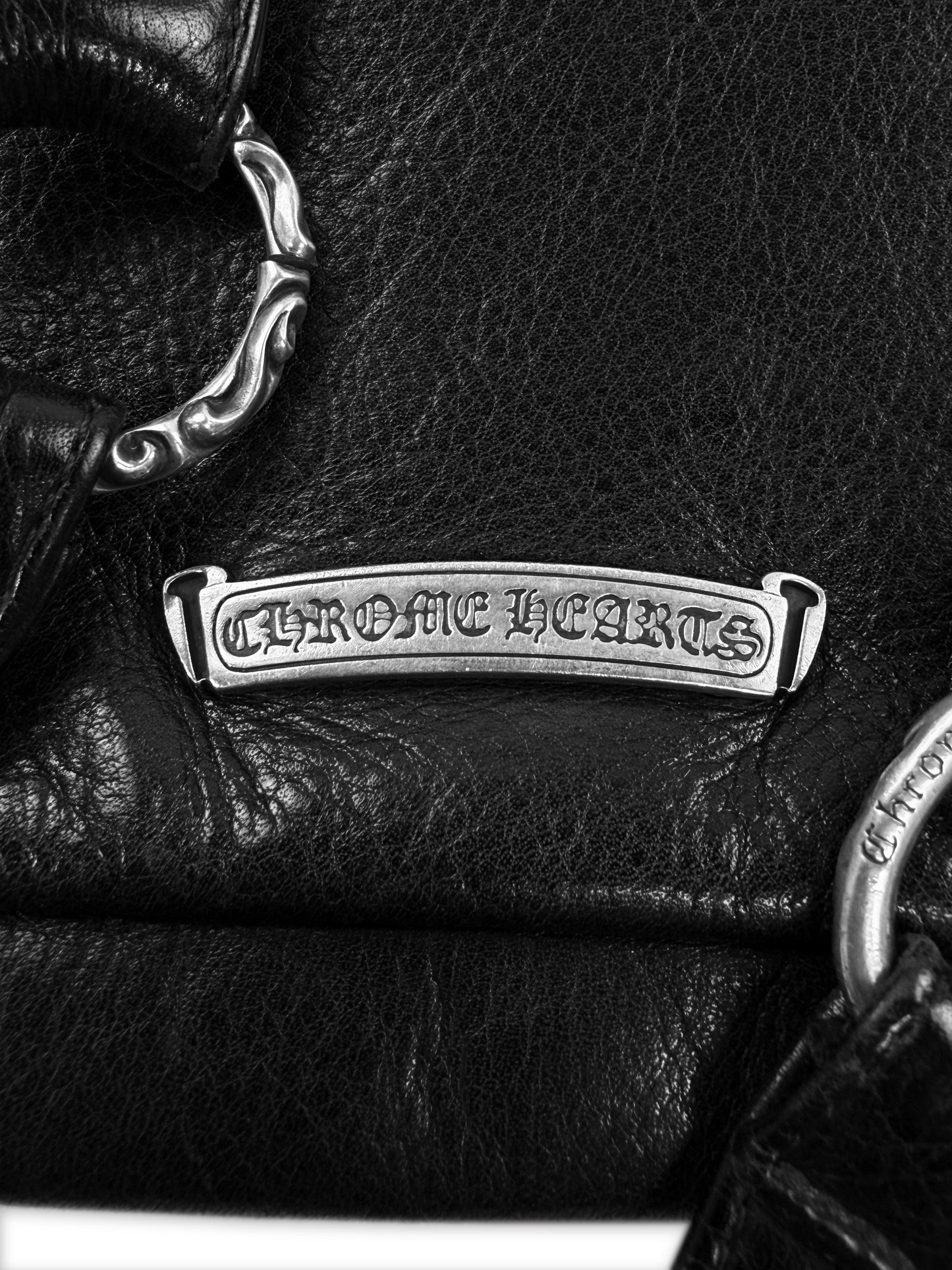 Chrome Hearts Baby Fat Cross Patch Leather Crossbody Bag