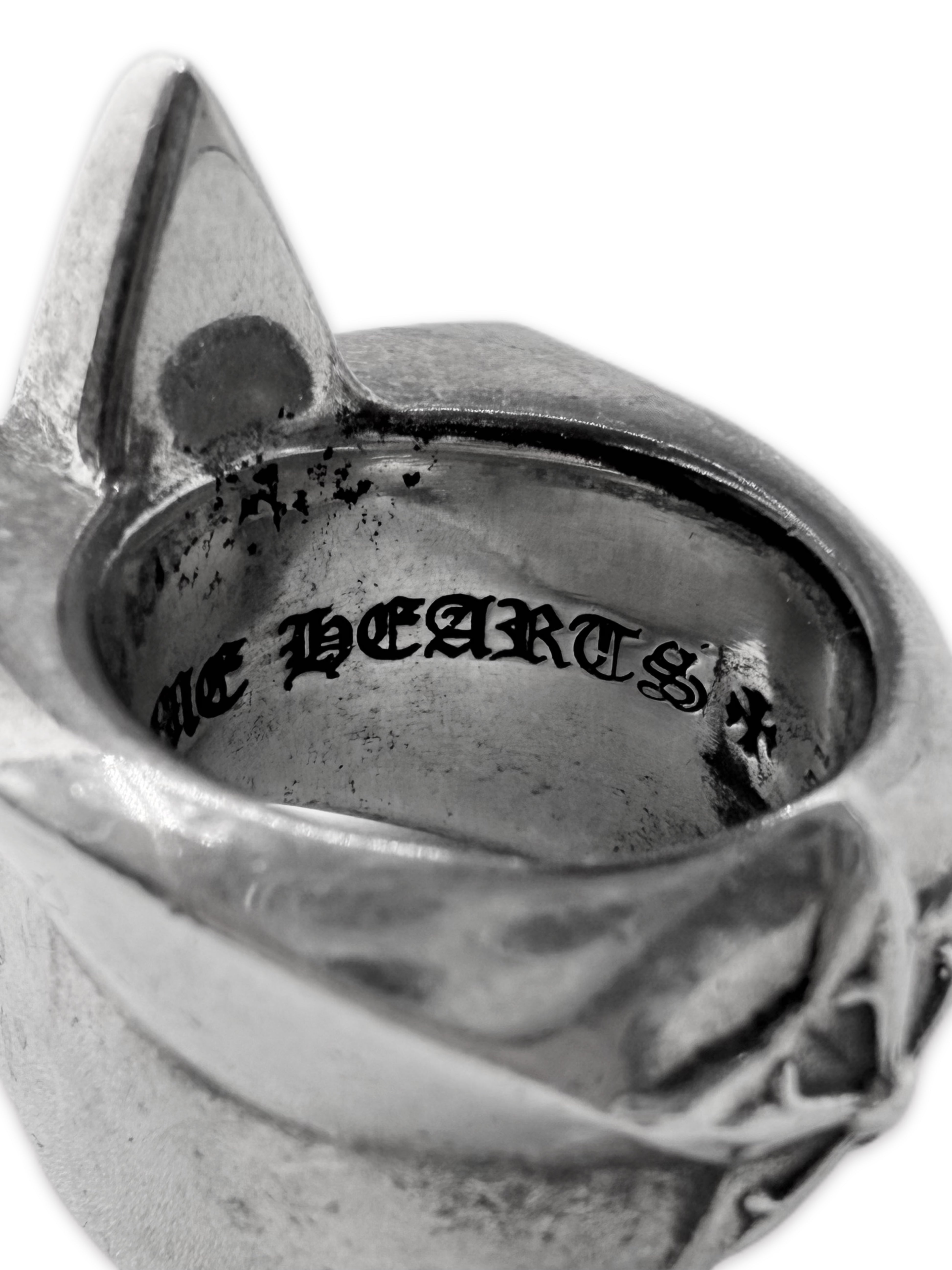 Chrome Hearts ‘5 Point Star’ .925 Silver XL Etched Ring