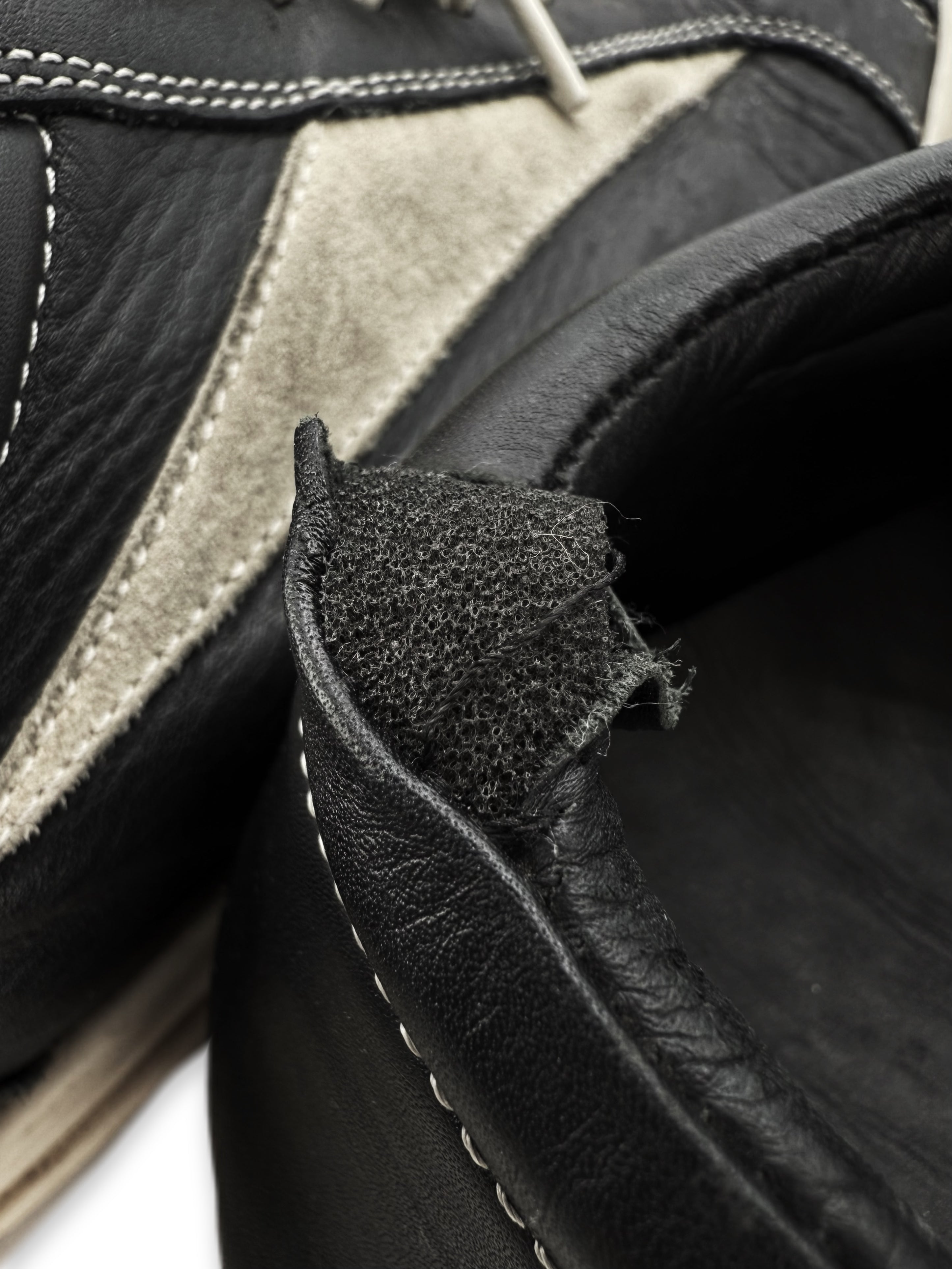 Rick Owens Black Leather Low-top ‘Vans’ Sneakers