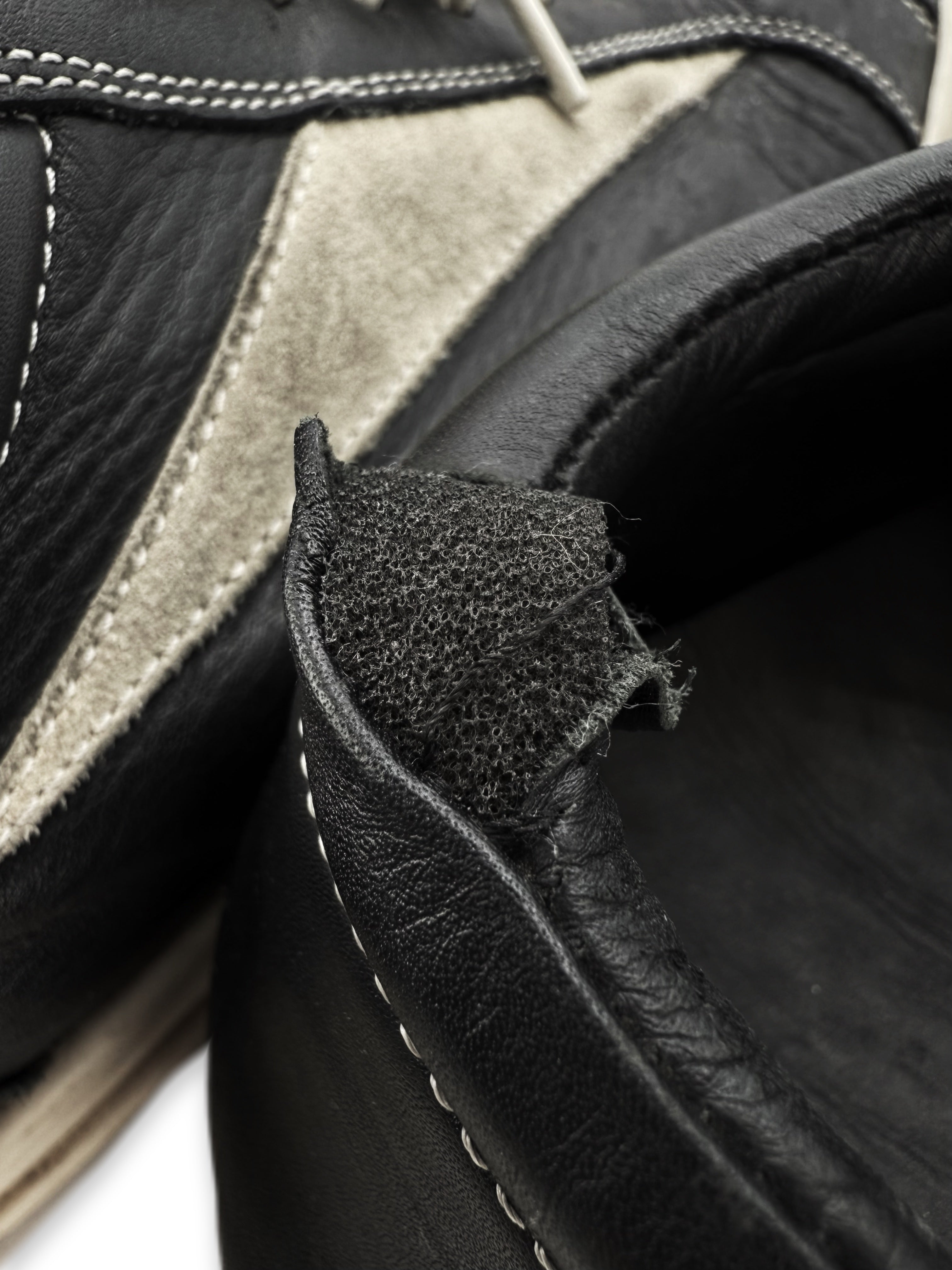Rick Owens Black Leather Low-top ‘Vans’ Sneakers