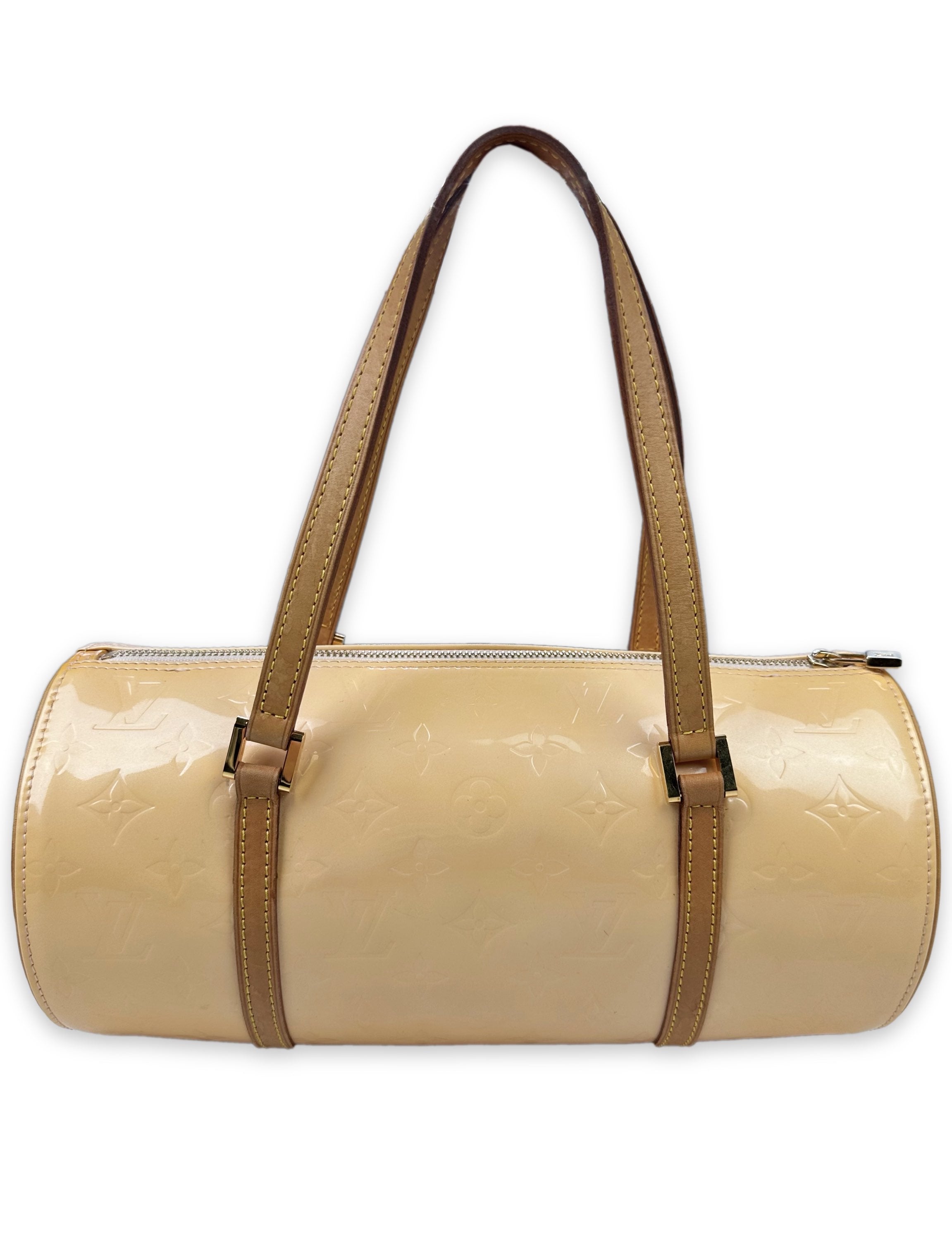 Louis Vuitton Embossed LV Monogram Tan Roller Bag