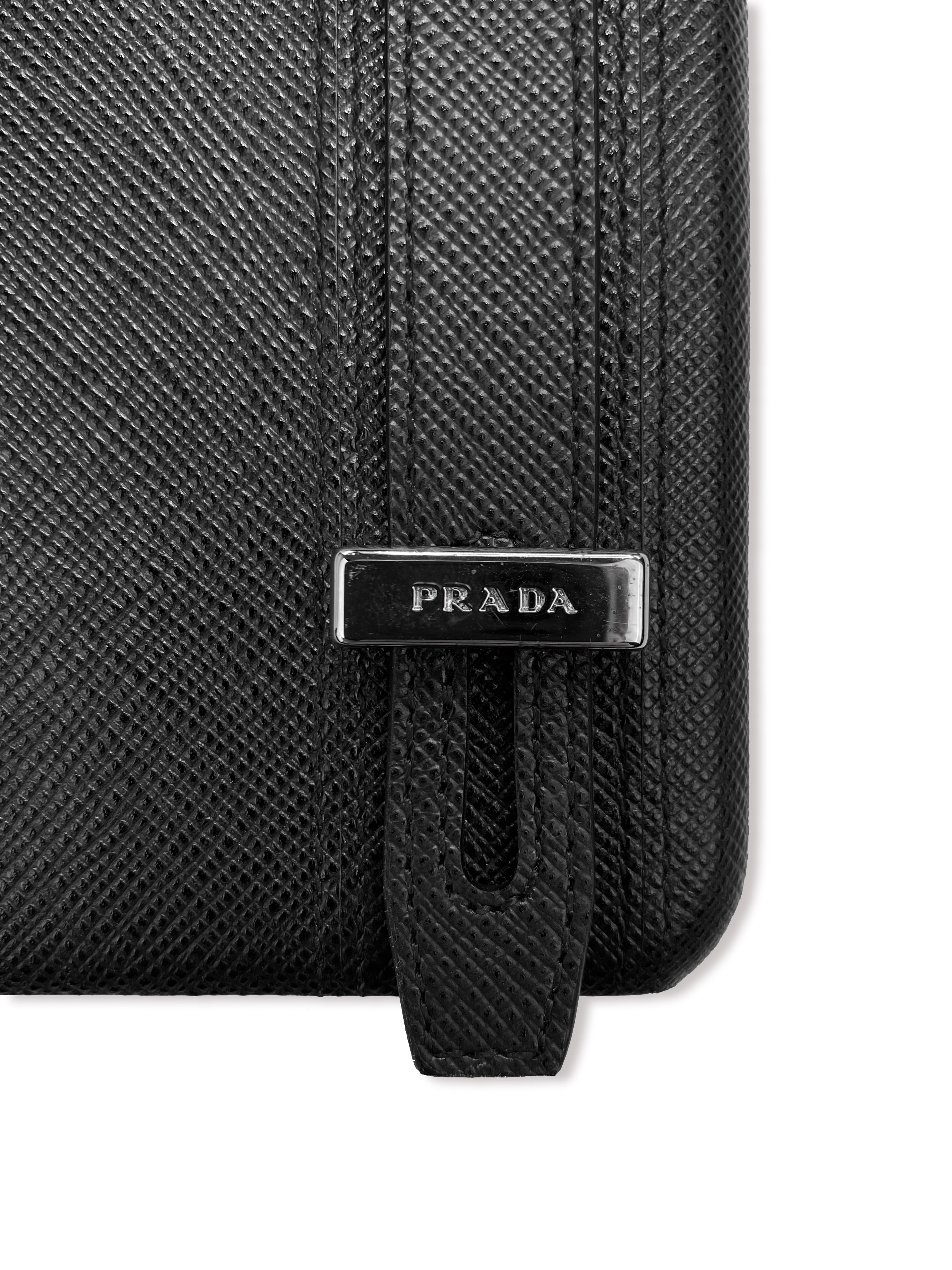 Prada iPhone X Metallic Strapped Case
