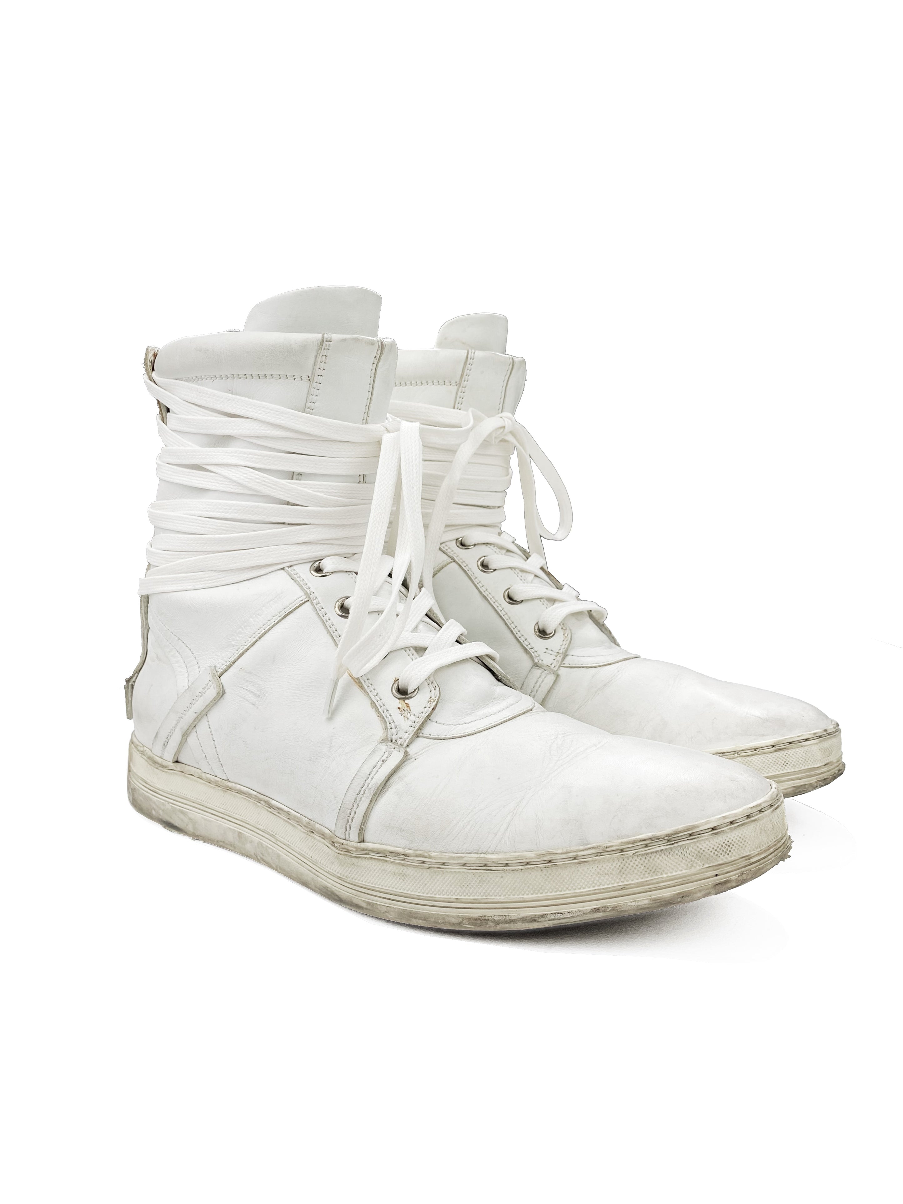 SS10 Dior Homme by Kris Van Aschee Leather Back Lace Sneakers