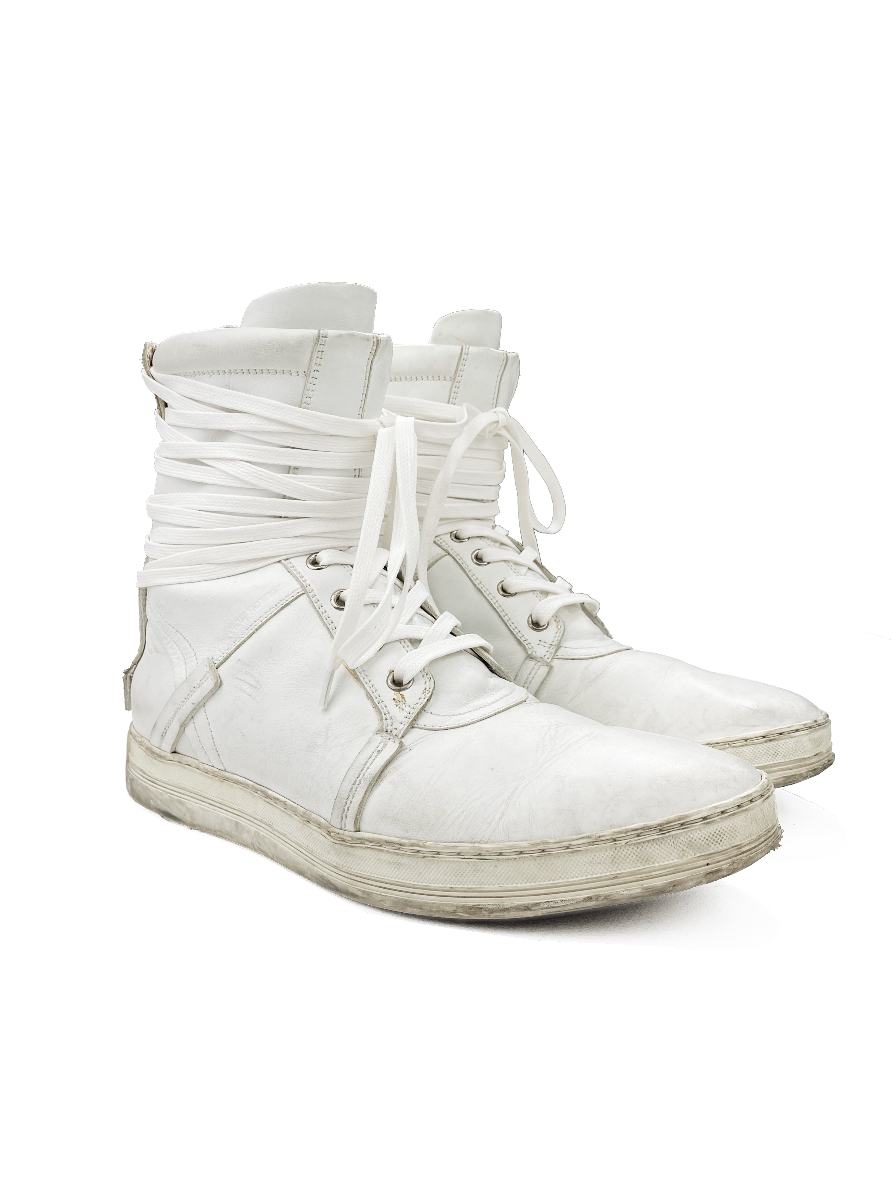 SS10 Dior Homme by Kris Van Aschee Leather Back Lace Sneakers