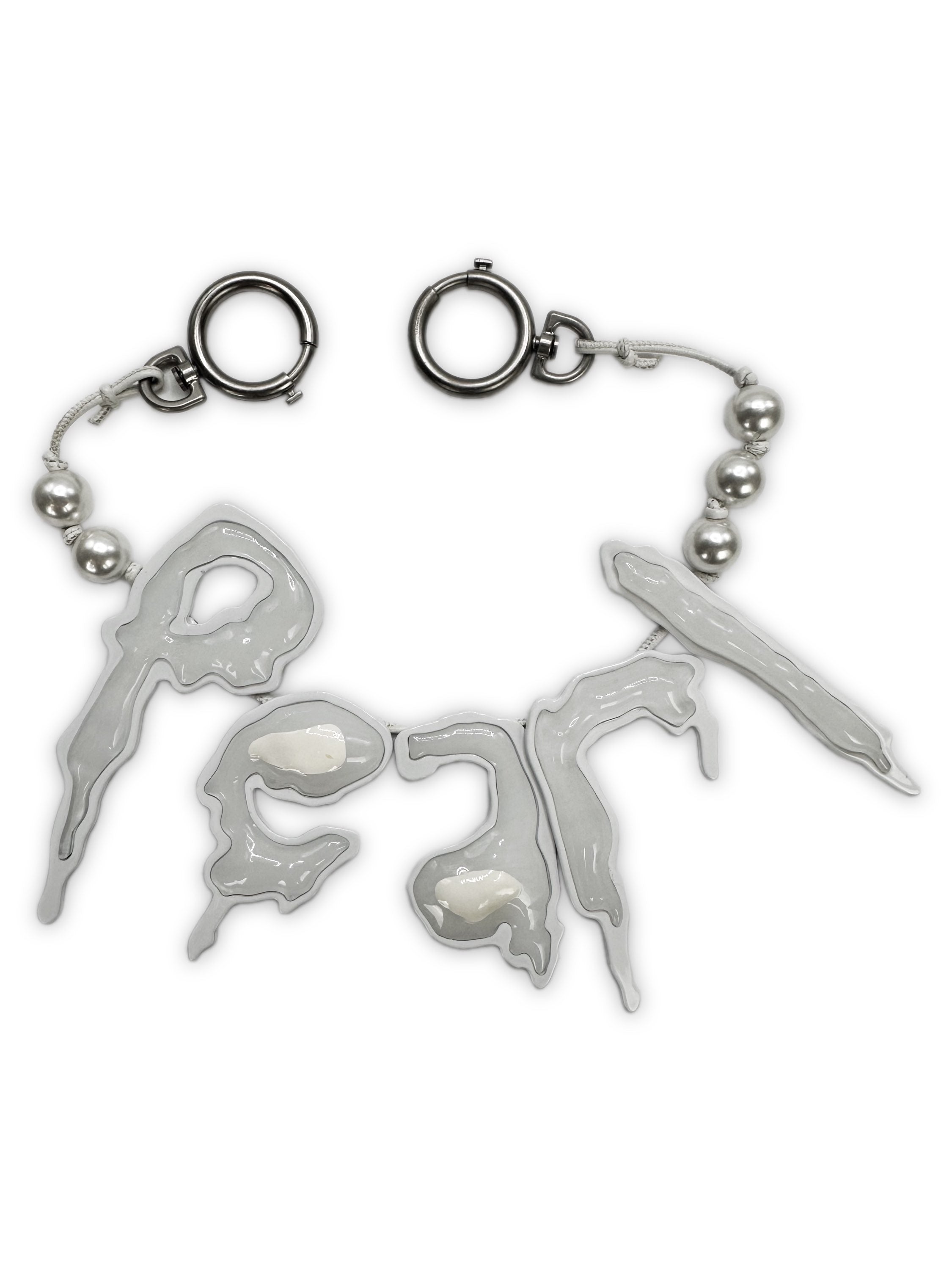 Maison Margiela ‘Pearl’ Spellout Wallet Chain