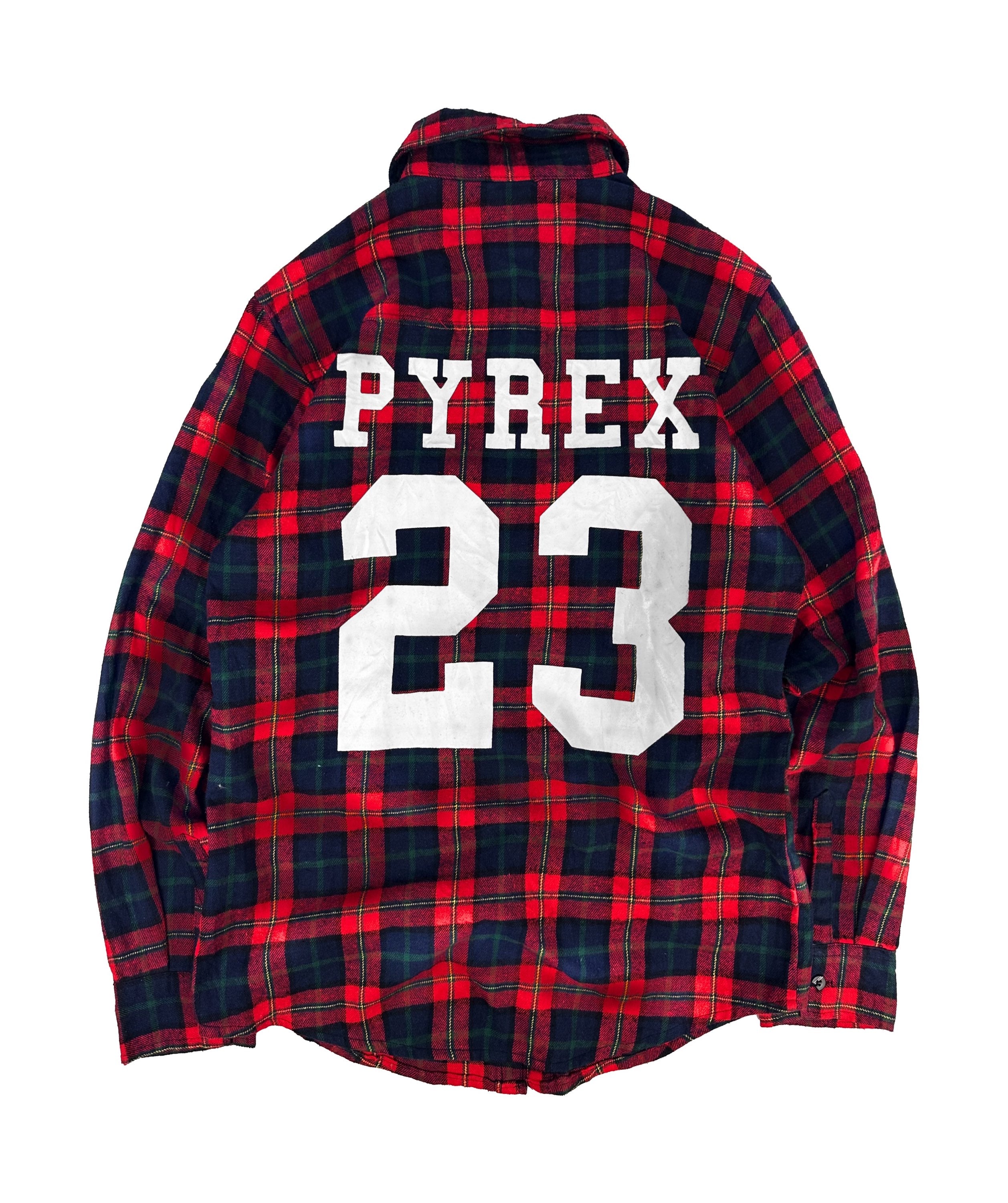 2013 Pyrex Vision by Virgil Abloh ‘23’ Red Checkered Long Sleeve Flannel