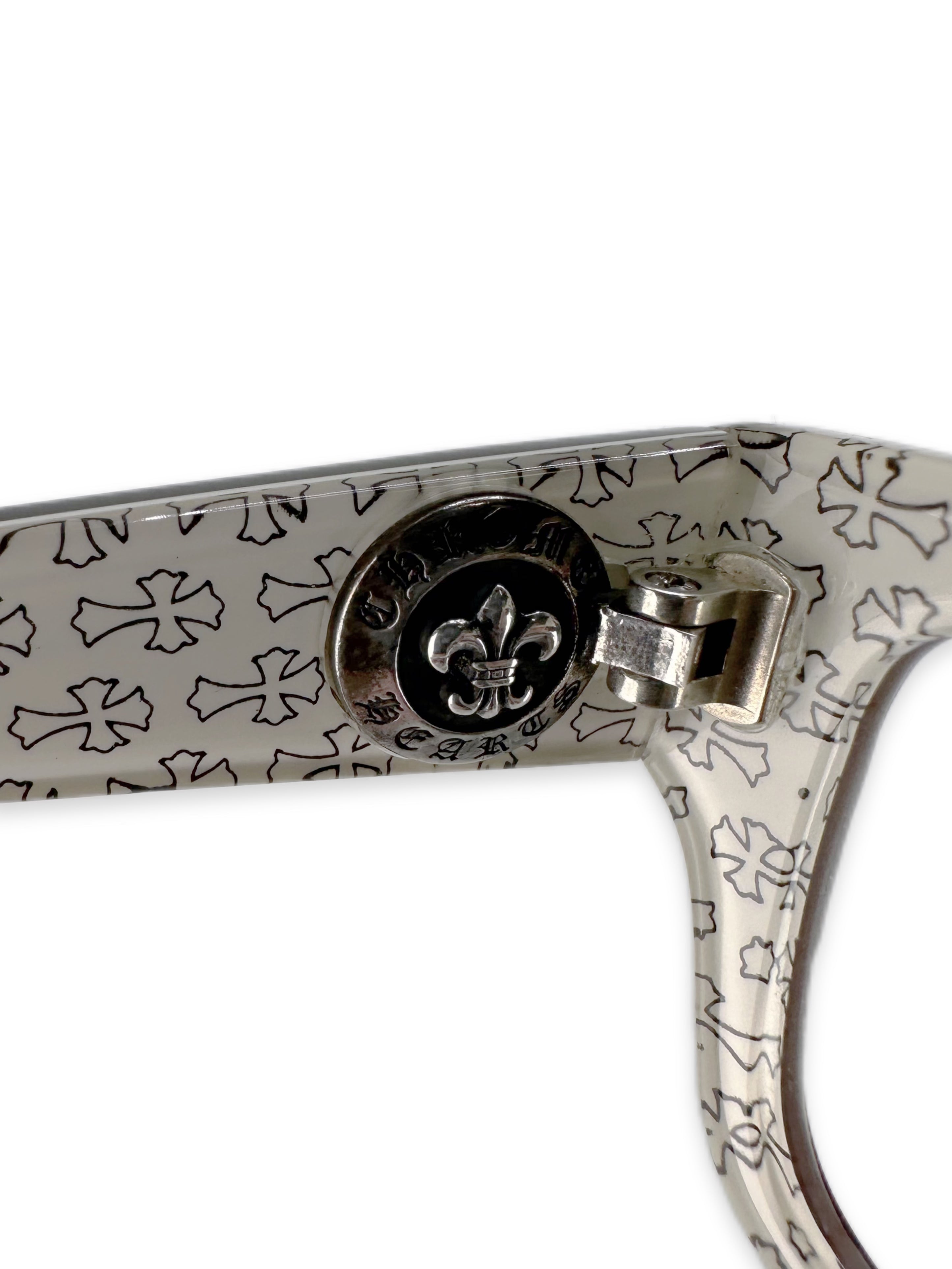 Chrome Hearts ‘Sneaky Pete’ Cross Monogram .925 Silver Glasses