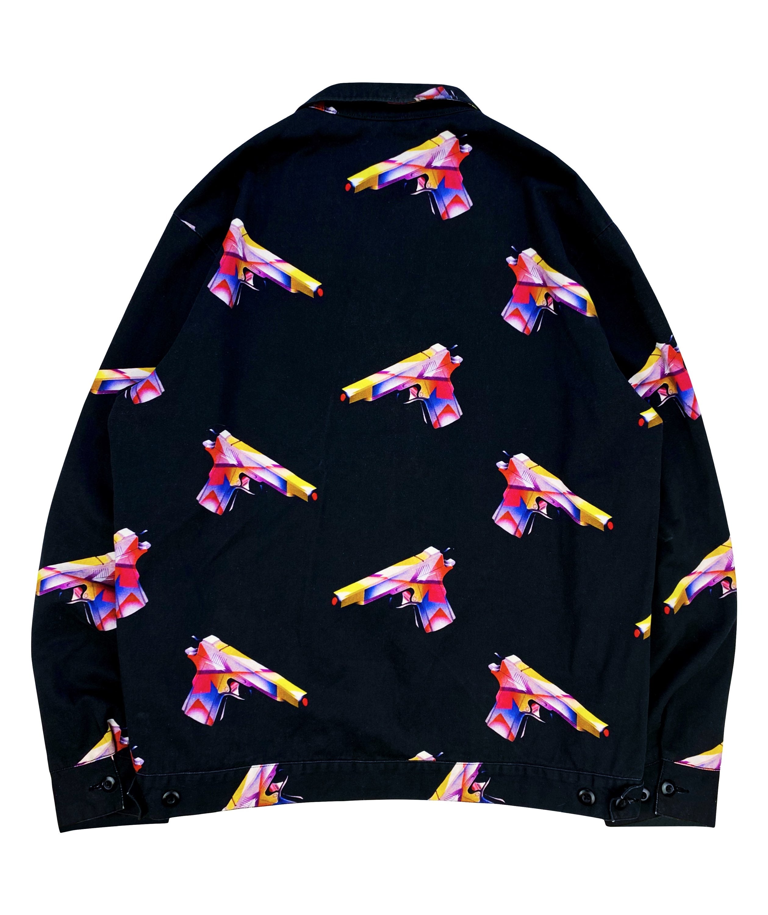 SS16 SUPREME X ALESSANDRA MENDINI 3D GUN PRINT WORK JACKET