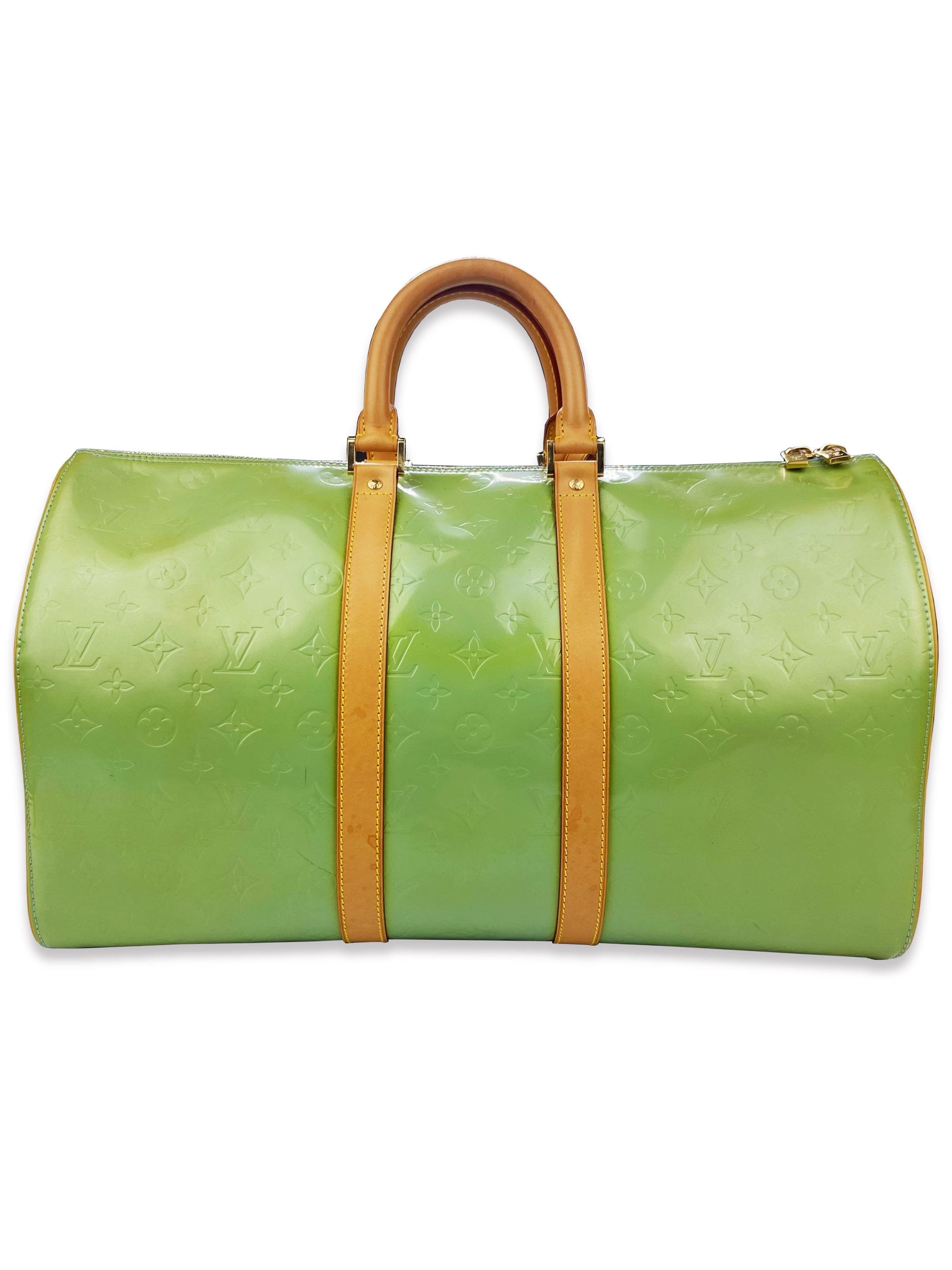 Louis Vuitton Embossed Monogram Keepall 45 Duffle Bag