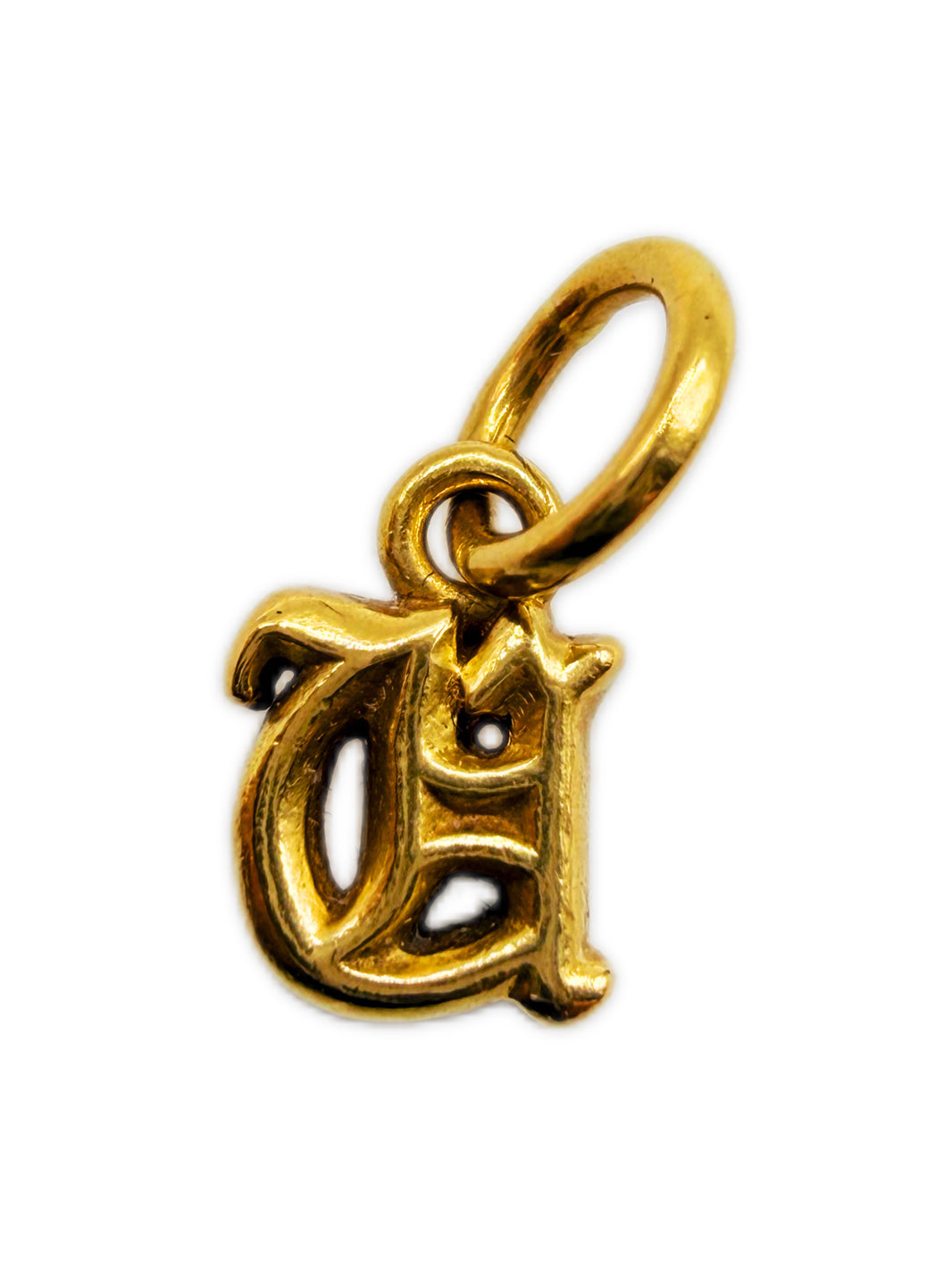 Chrome Hearts CH Alphabet Spell Out 22k Gold Charm Pendant