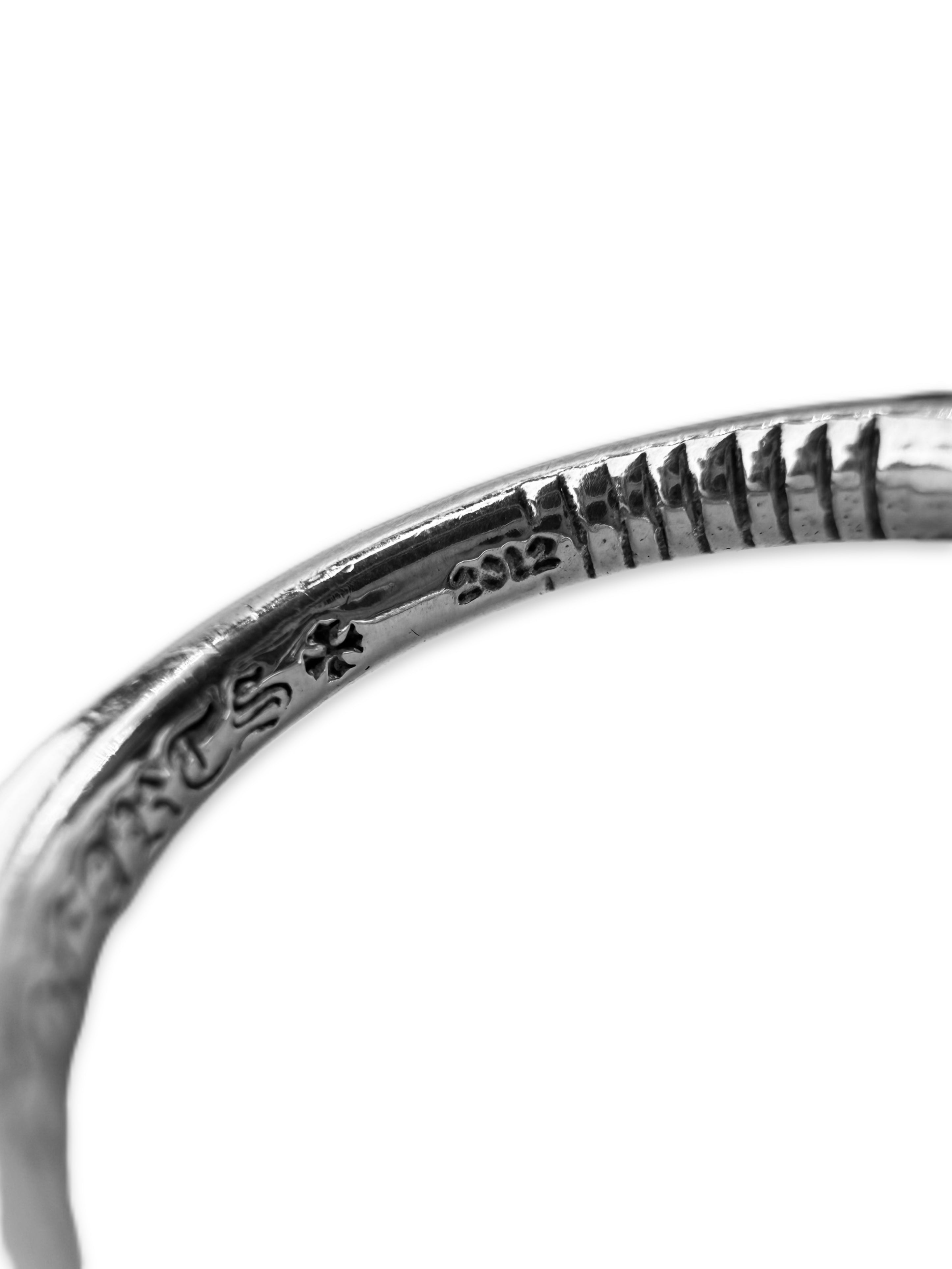 Chrome Hearts 22K Gold ‘Nail’ Silver Cross Ring