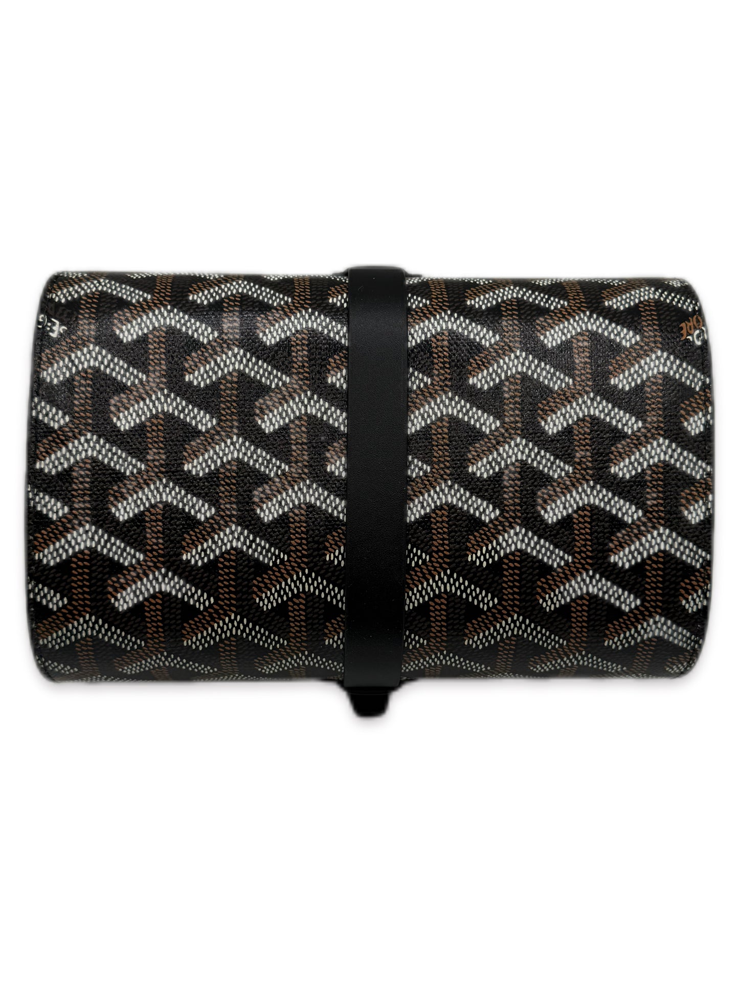 Goyard Black Goyardine Canvas & Clamecy Cowhide Double Watch Case