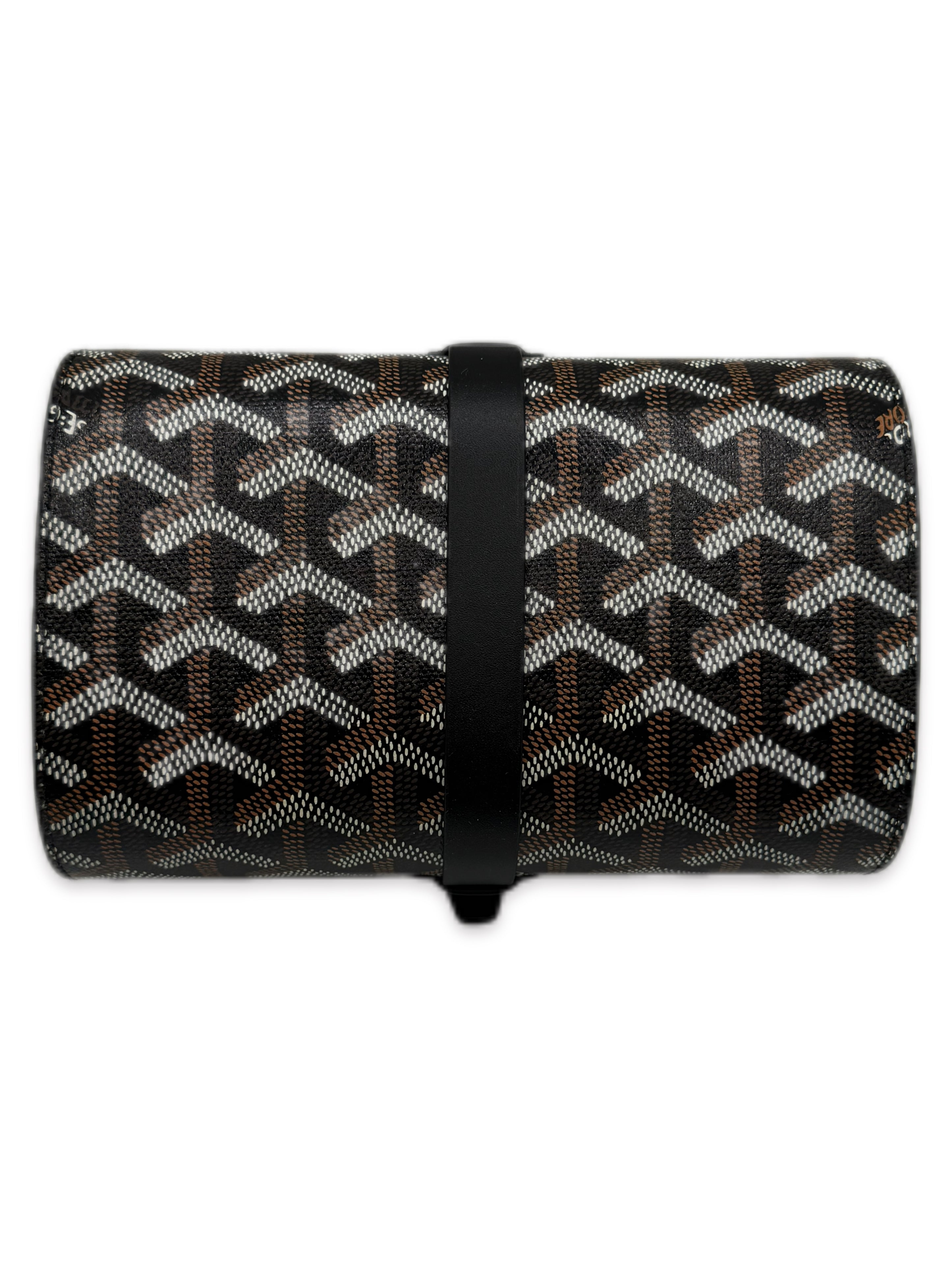 Goyard Black Goyardine Canvas & Clamecy Cowhide Double Watch Case