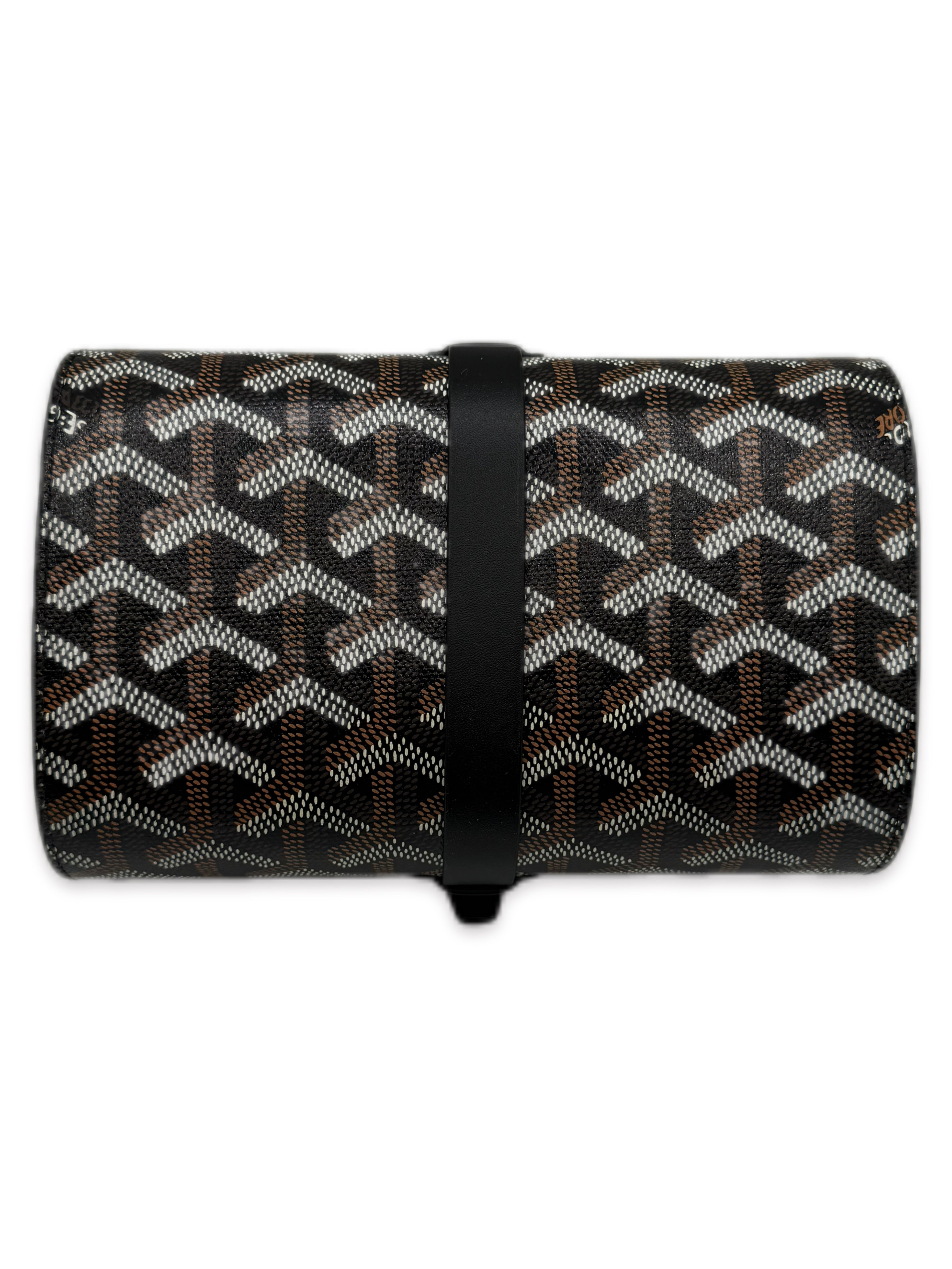 Goyard Black Goyardine Canvas &amp; Clamecy Cowhide Double Watch Case