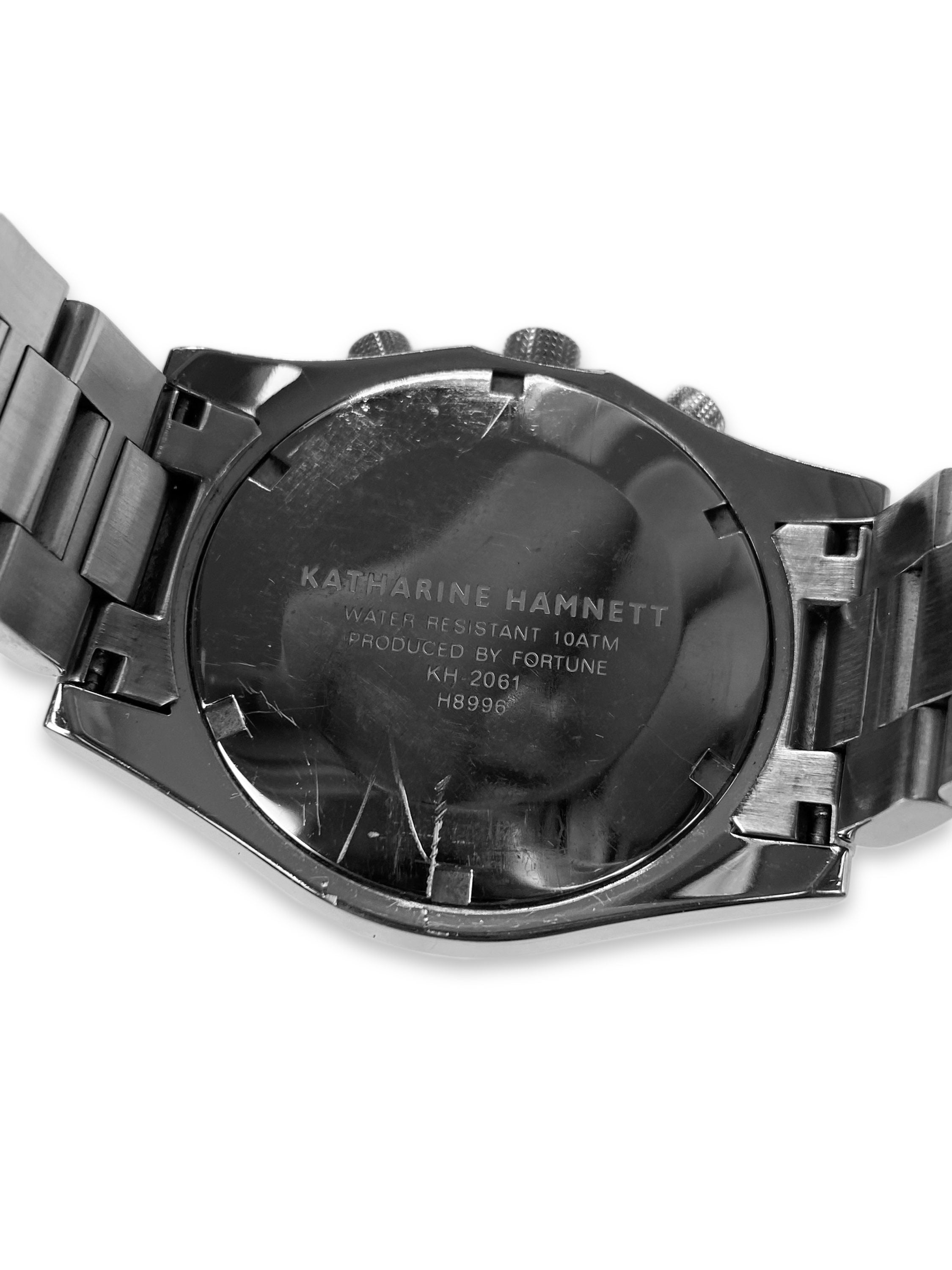 Katharine Hamnett Chronograph Silver Metallic Watch