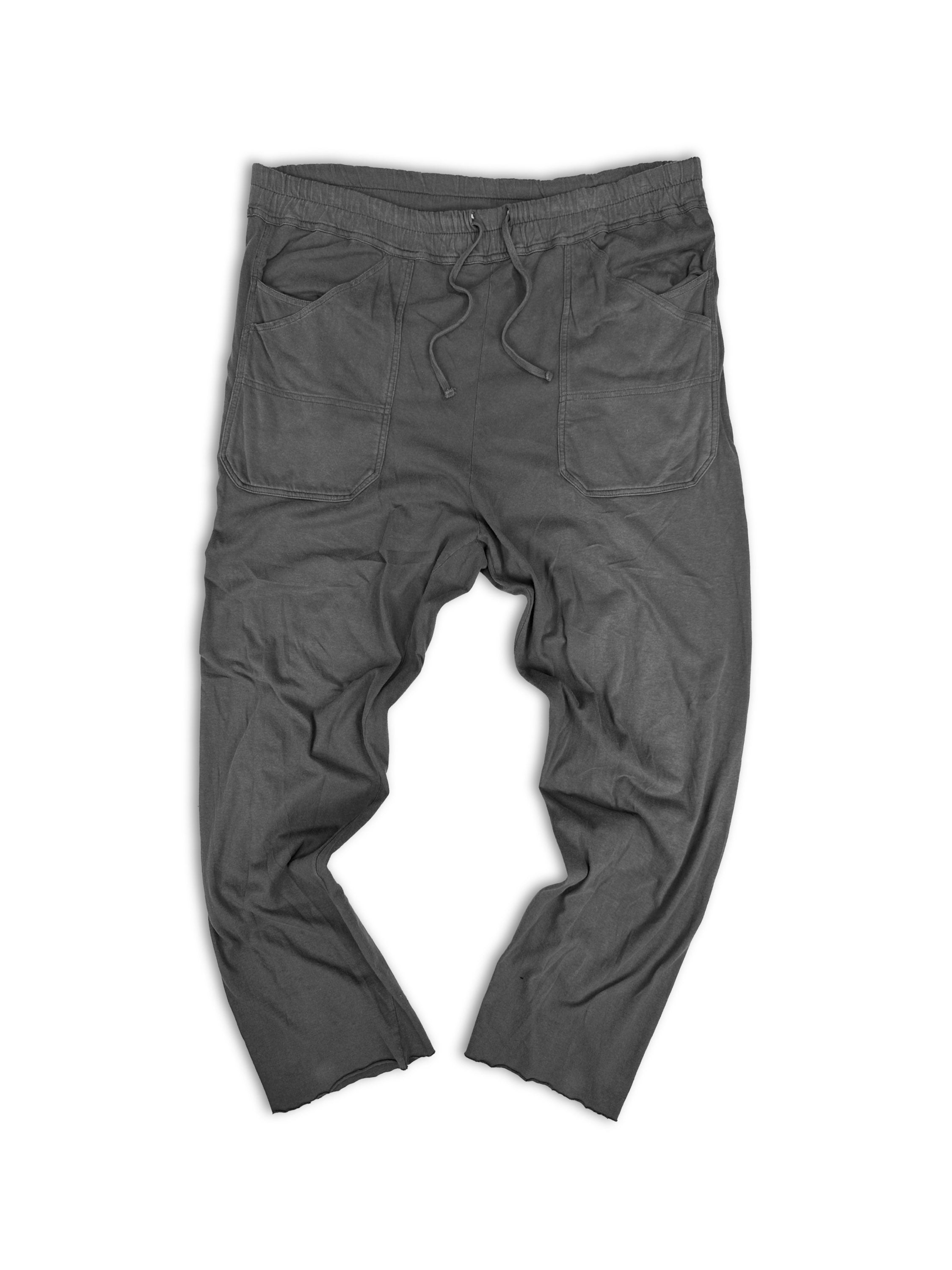Rick Owens ‘Berlin’ Drop Crotch Dark Grey Sweat Pants