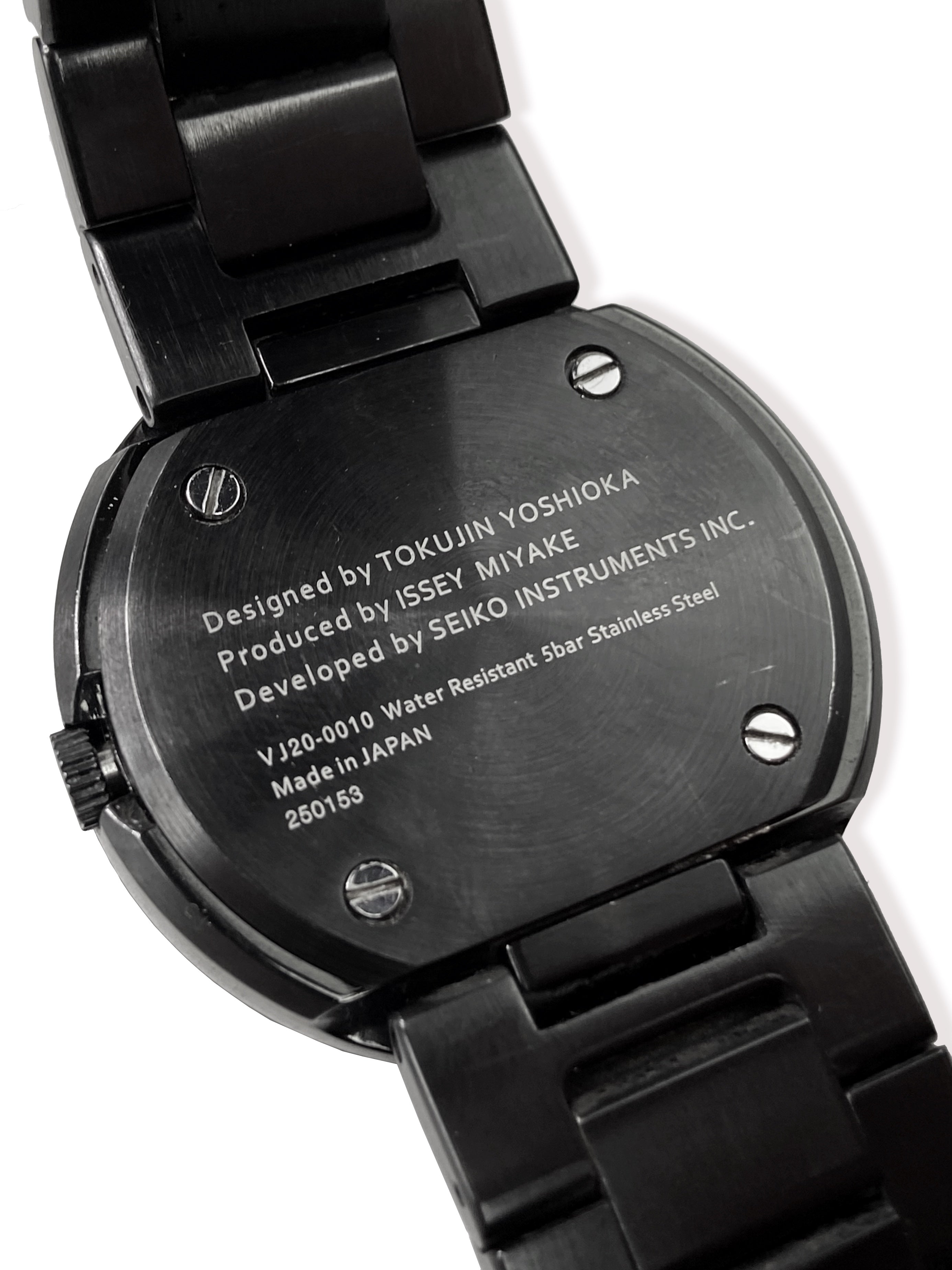 90s Issey Miyake TO SILAN001 Minimal Jet Black Watch