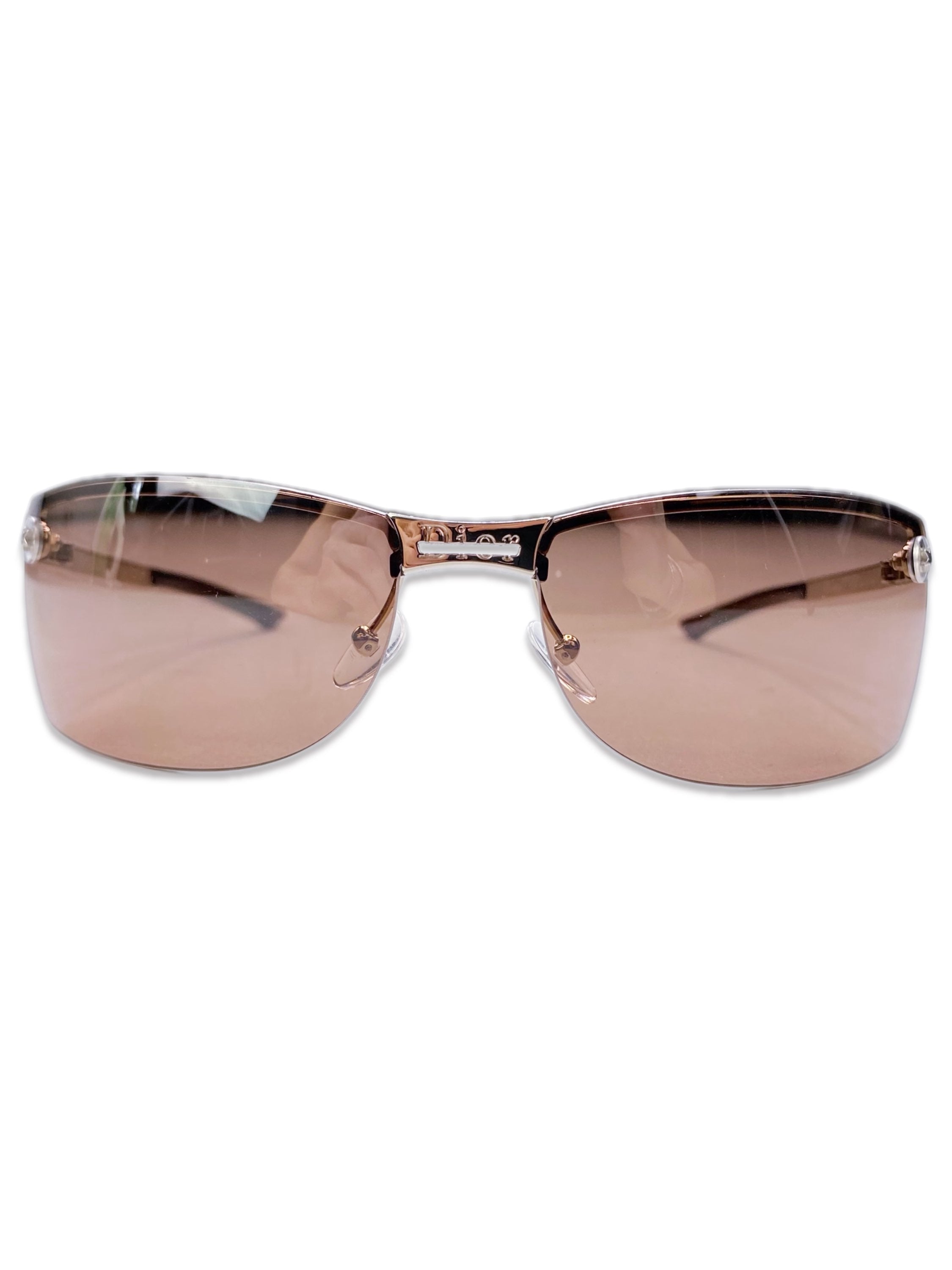 2000’s Dior Star Motif Warm Tint Metallic Sunglasses