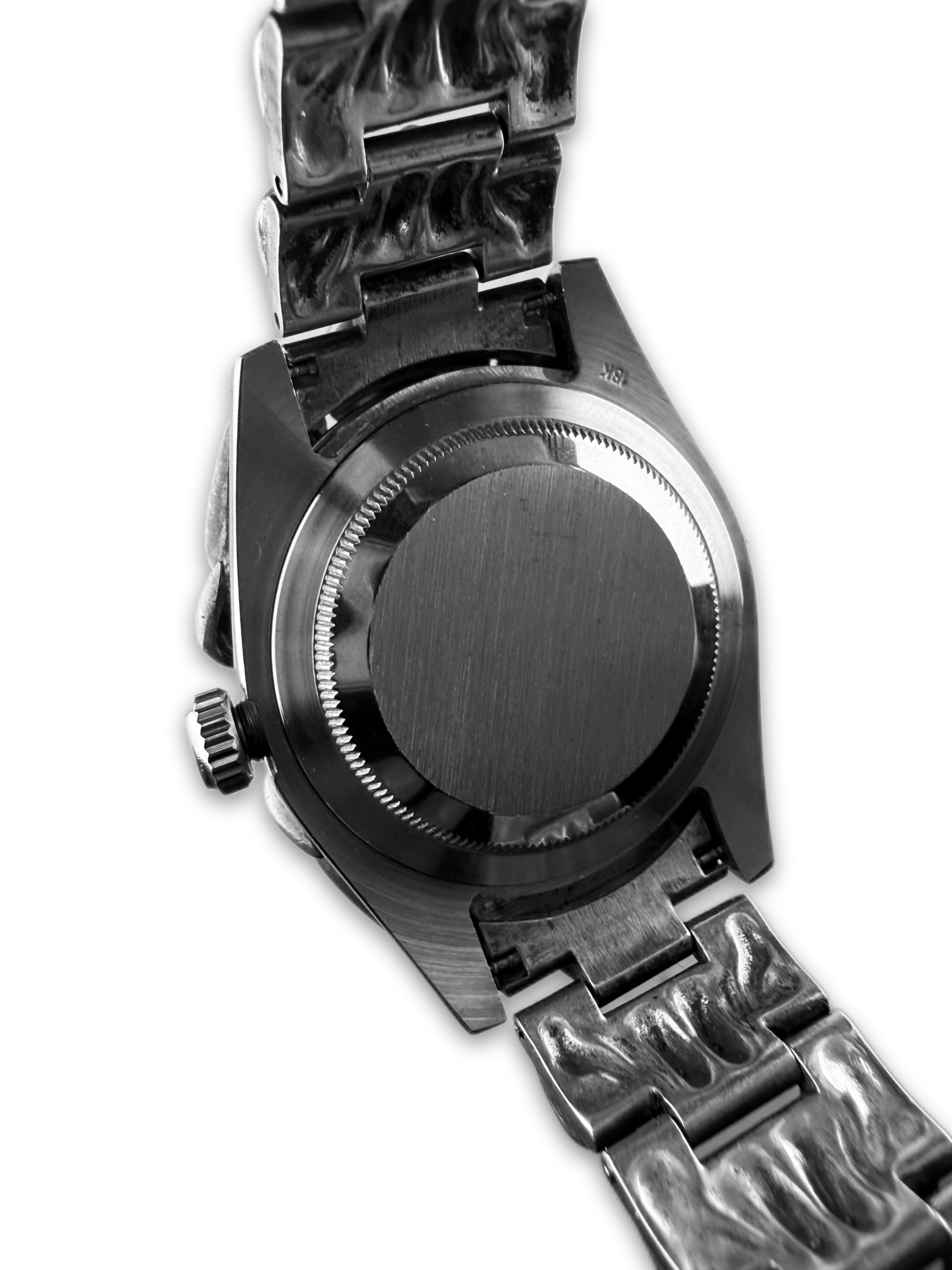 Alabaster Industries ‘Golden Web’ 18K White Dial Wrist Watch