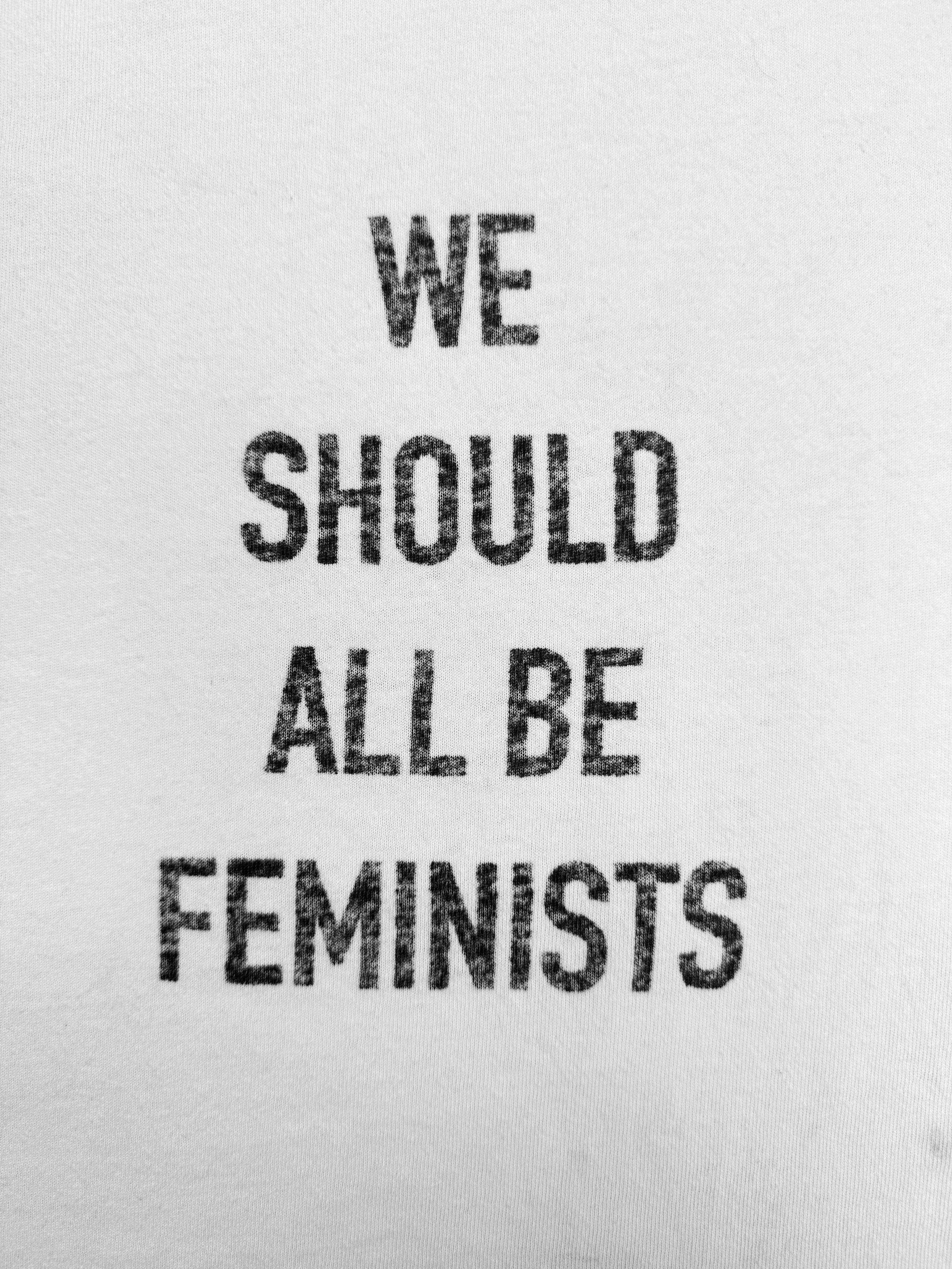 SS17 Dior Homme ‘We Should All Be Feminists’ White Slogan T-Shirt