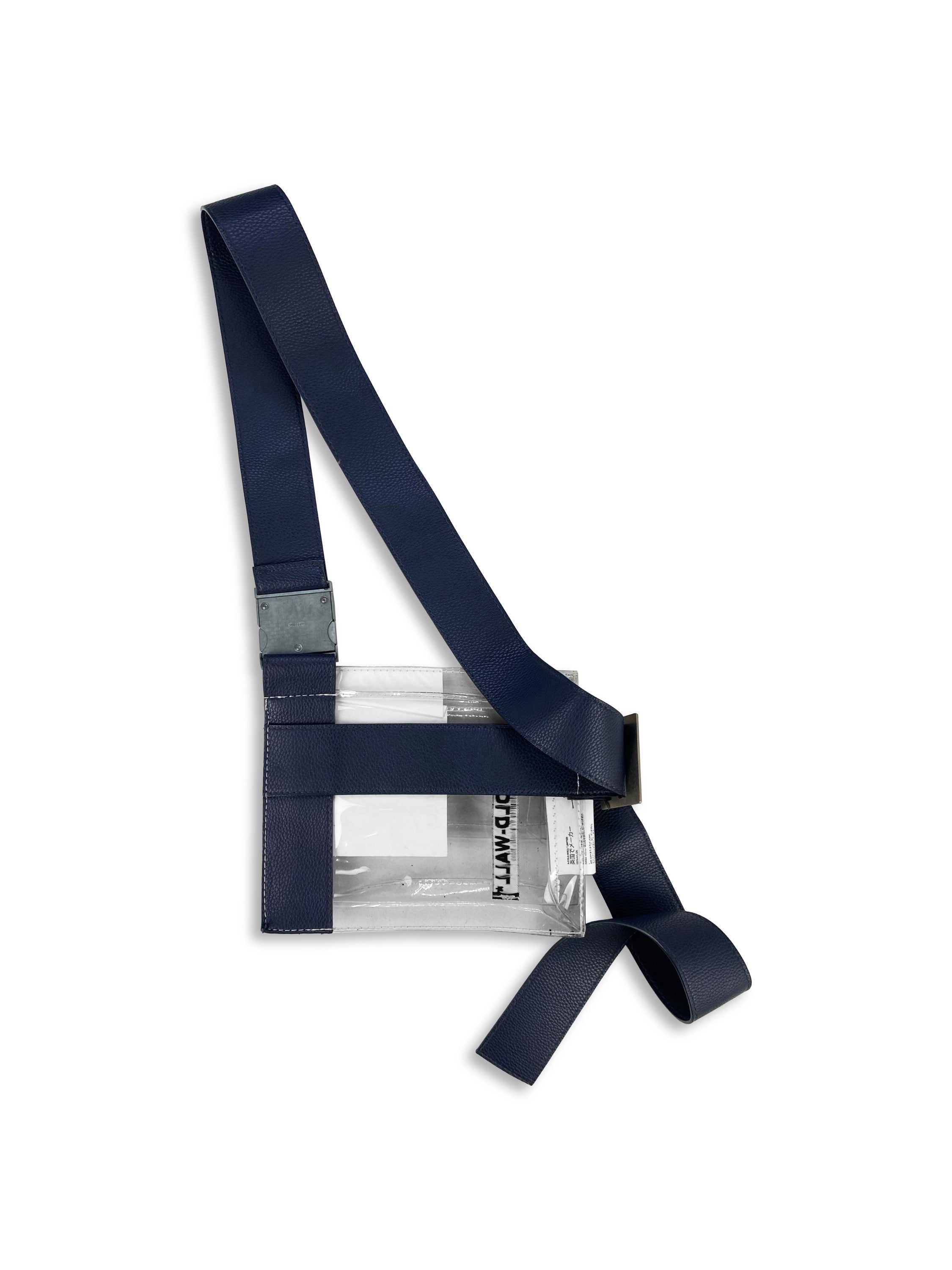 A Cold Wall PVC Leather Transparent Sling Holster Bag