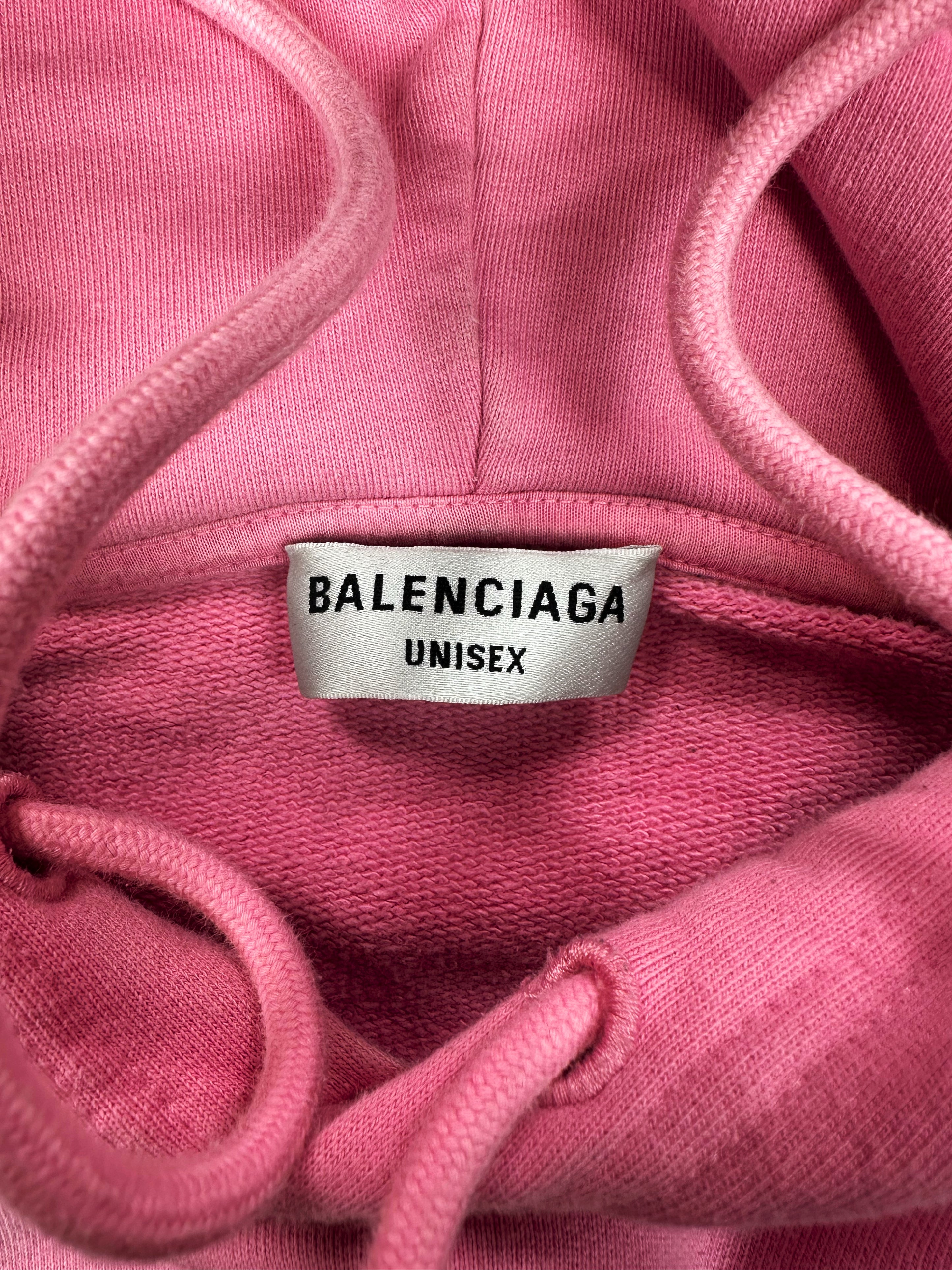SS21 Balenciaga ‘Bébé’ Rhinestone Pink Heavy Weight Hoodie