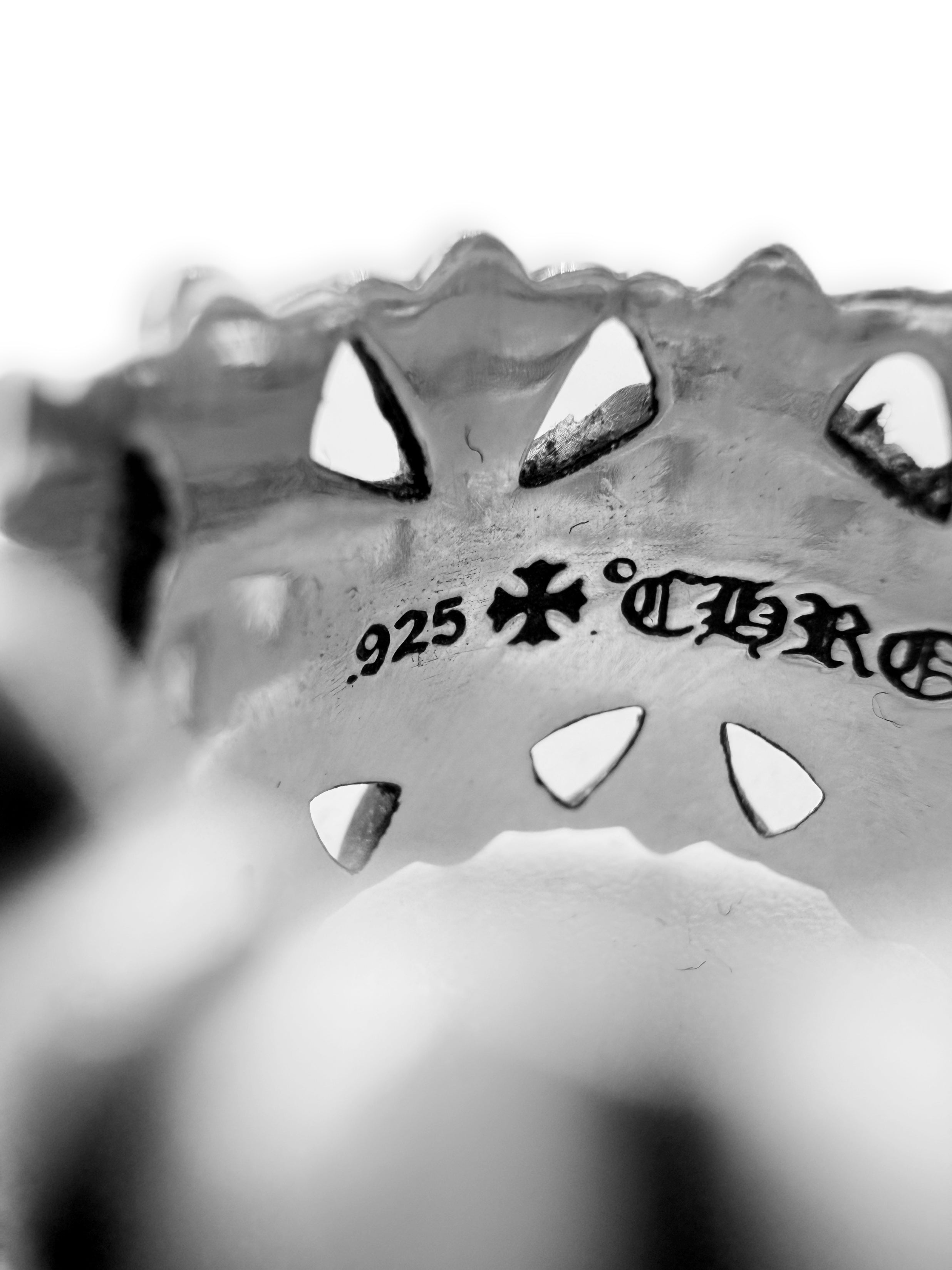 Chrome Hearts Cemetery Cross .925 Silver Ring