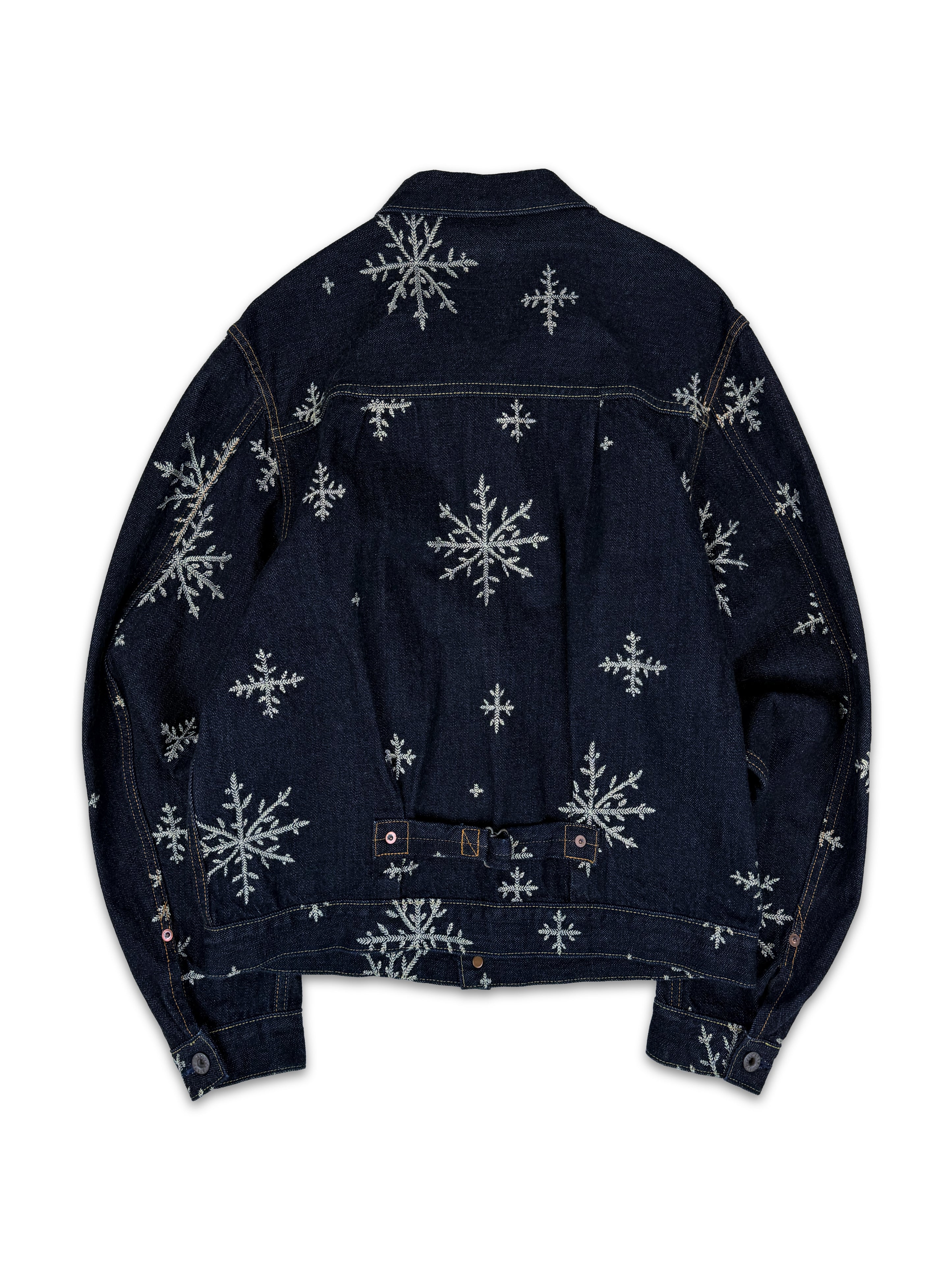 Kapital ‘Snowflake’ Embroidered Indigo Denim Jacket