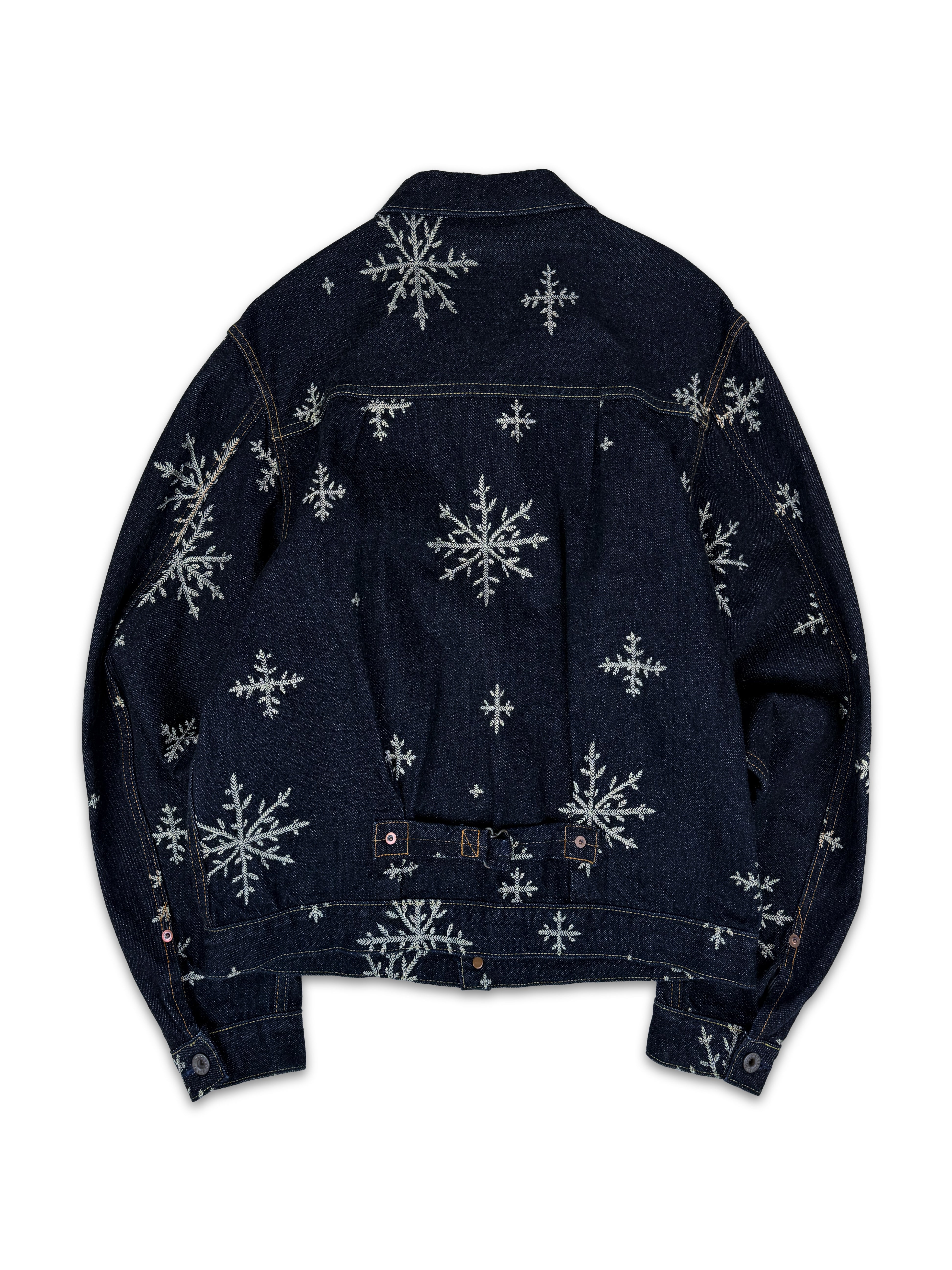 Kapital ‘Snowflake’ Embroidered Indigo Denim Jacket