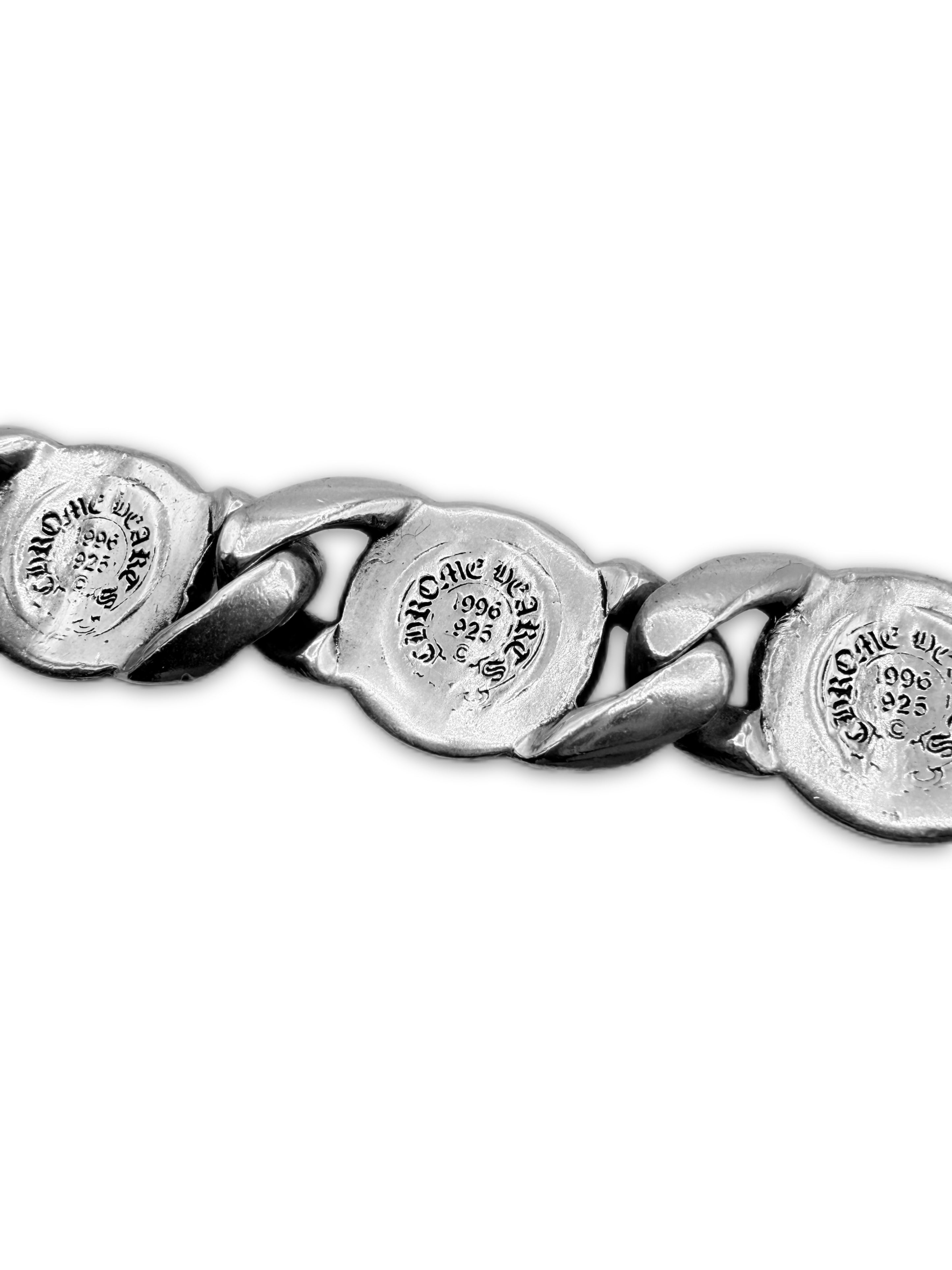 Chrome Hearts ‘Crying Heart’ Cuban Link .925 Silver Braceleto