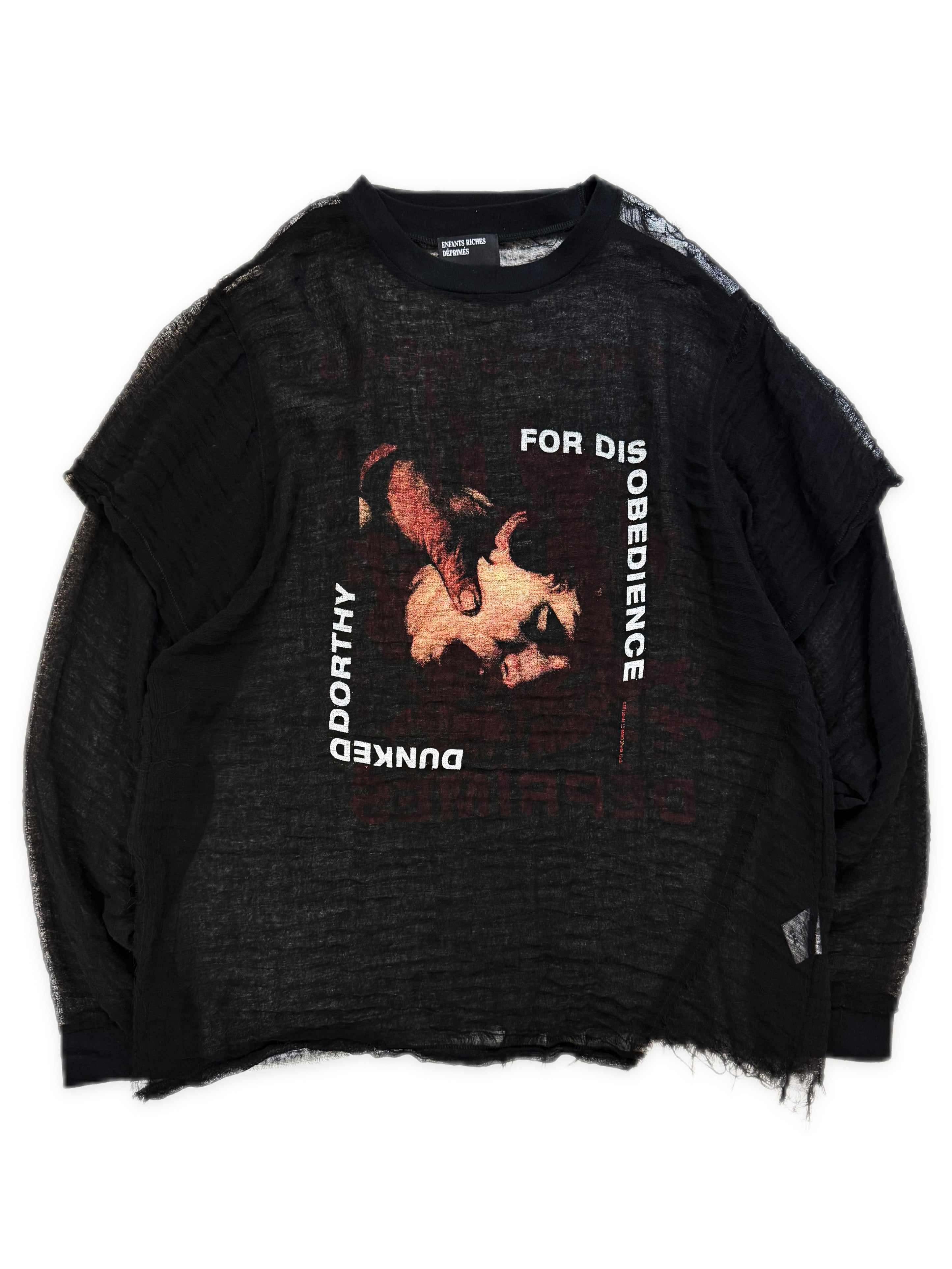AW23 Enfants Riches Deprimes Dunked Dorothy Mesh Long Sleeve