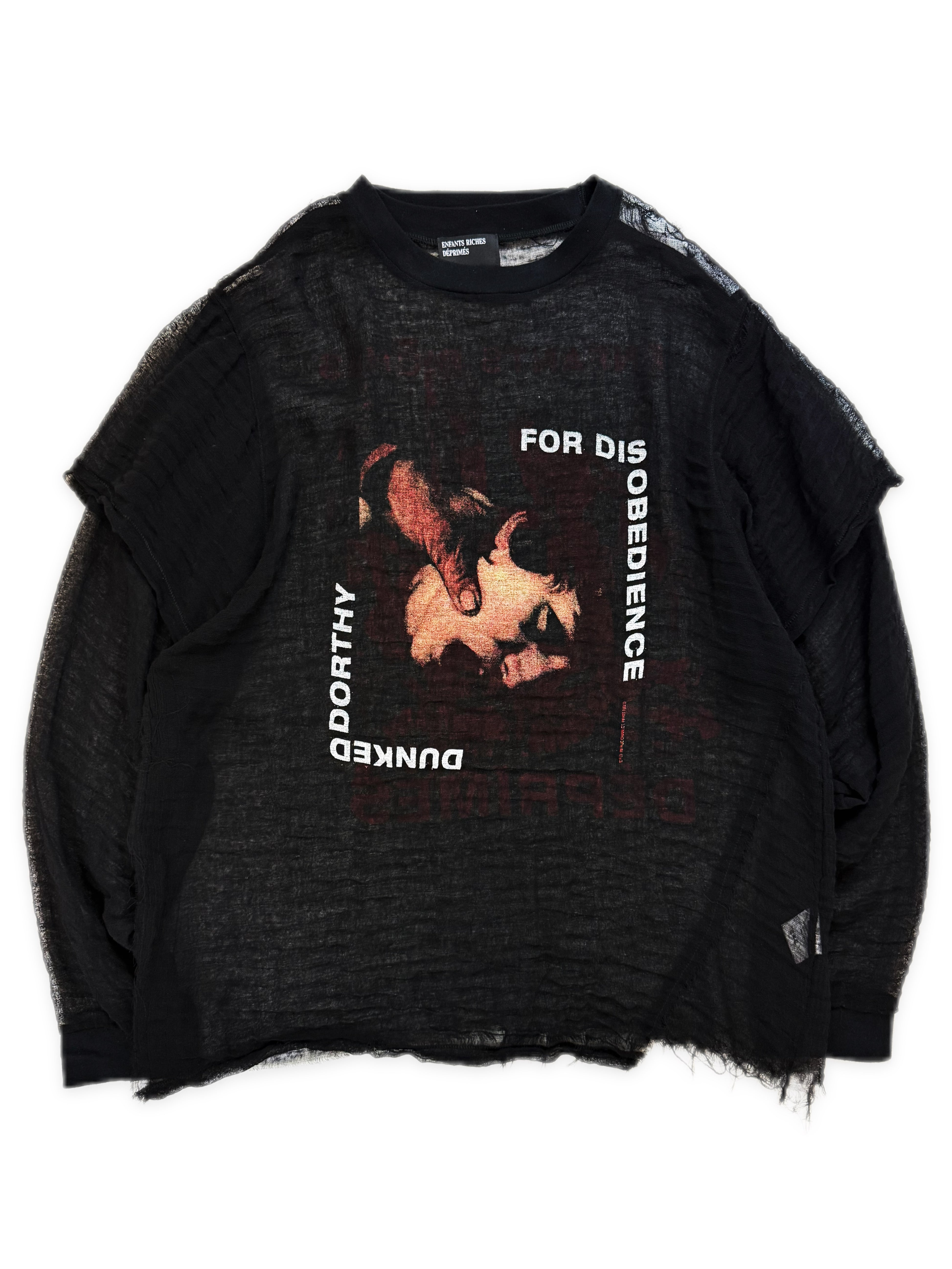 AW23 Enfants Riches Deprimes Dunked Dorothy Mesh Long Sleeve