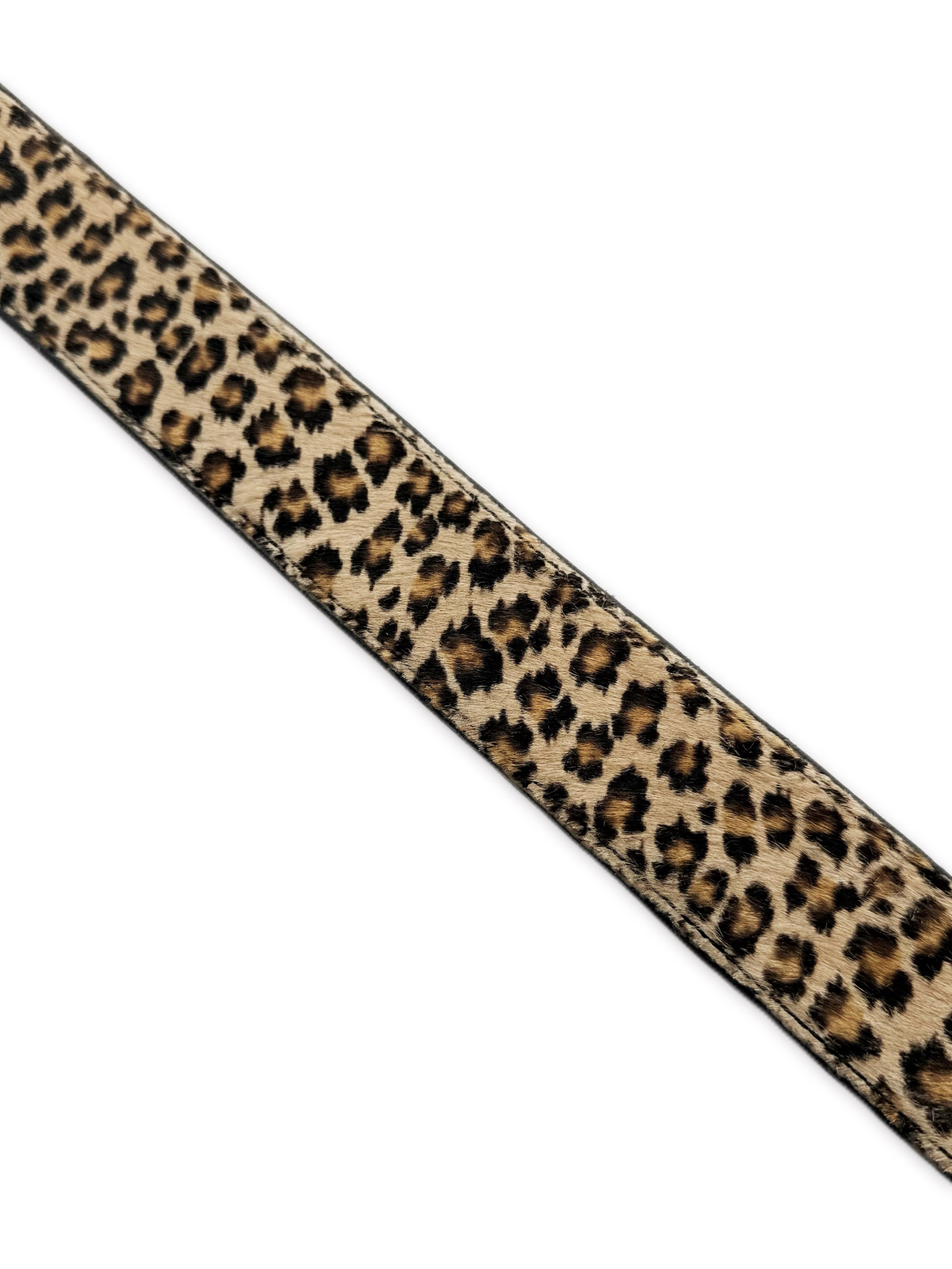 Chrome Hearts Leopard / Cheetah Gunslinger Pony Hair Belt
