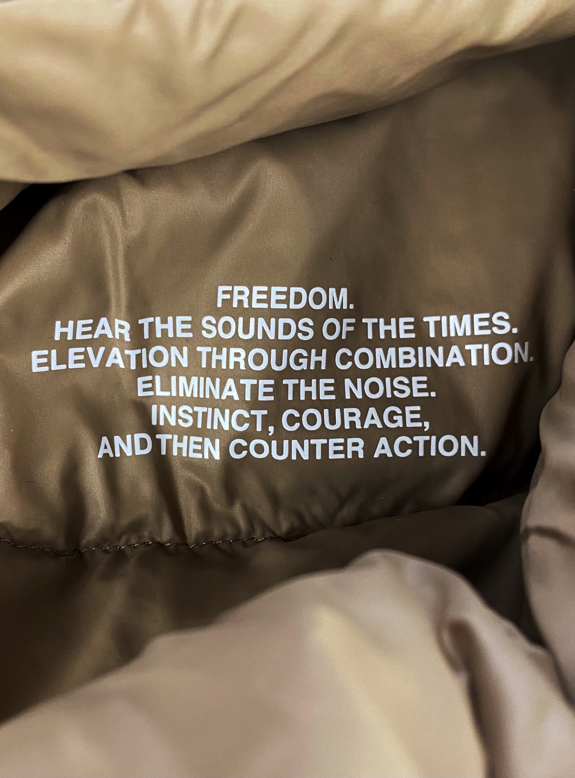 Undercover ‘Freedom’ Heavy Weight Down Fill Puffer Jacket