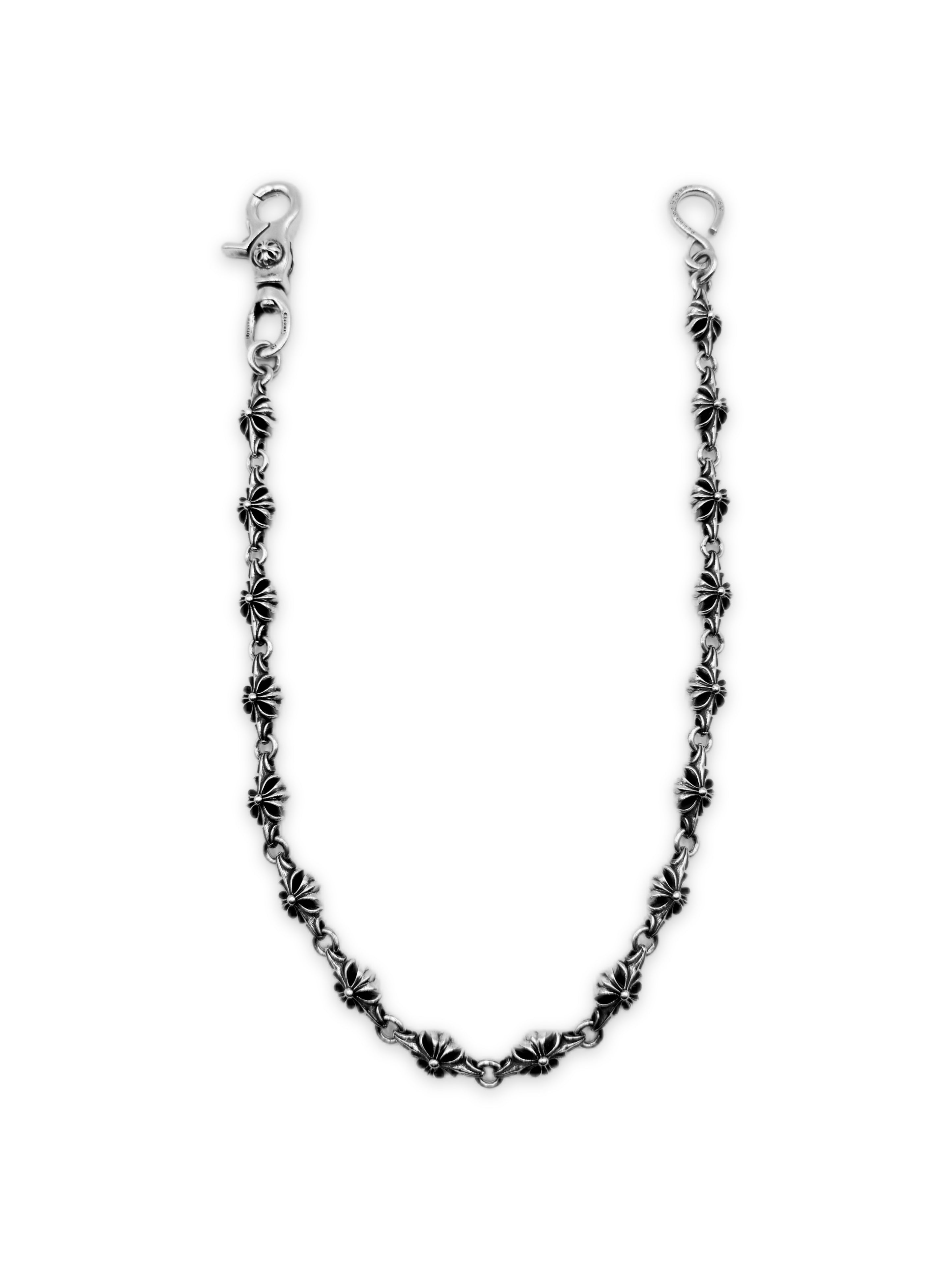 Chrome Hearts Plus Cut Out S Clasp 24 in .925 Silver Wallet Chain