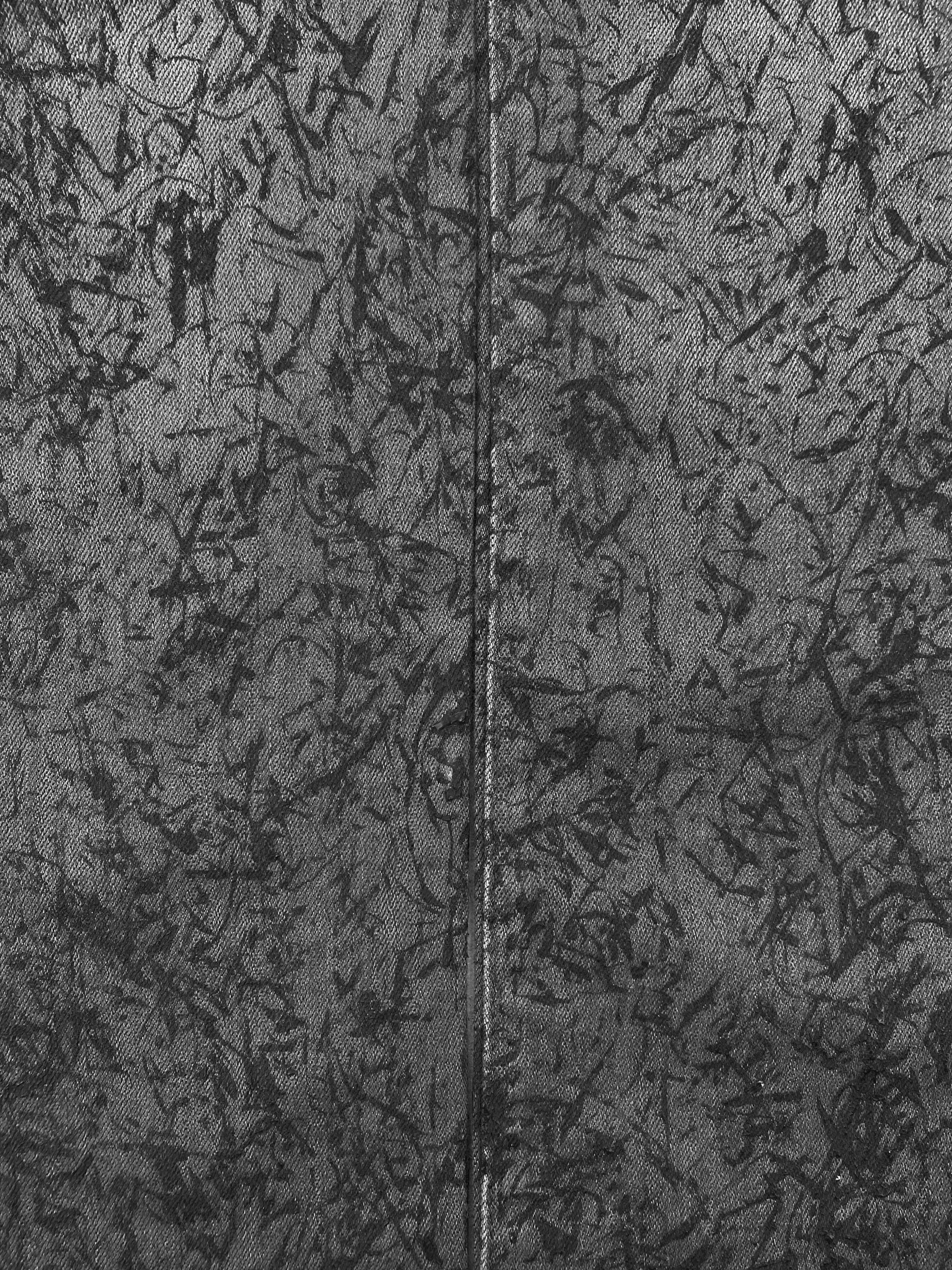 FW10 Dior Homme Pendulum Paint Splatter Stone Wash Denim
