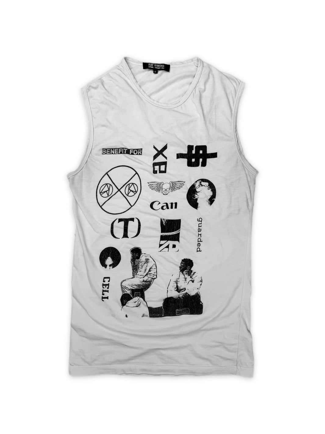 SS03 Raf Simons ‘Consumed’ Cell Graphic Tank Top