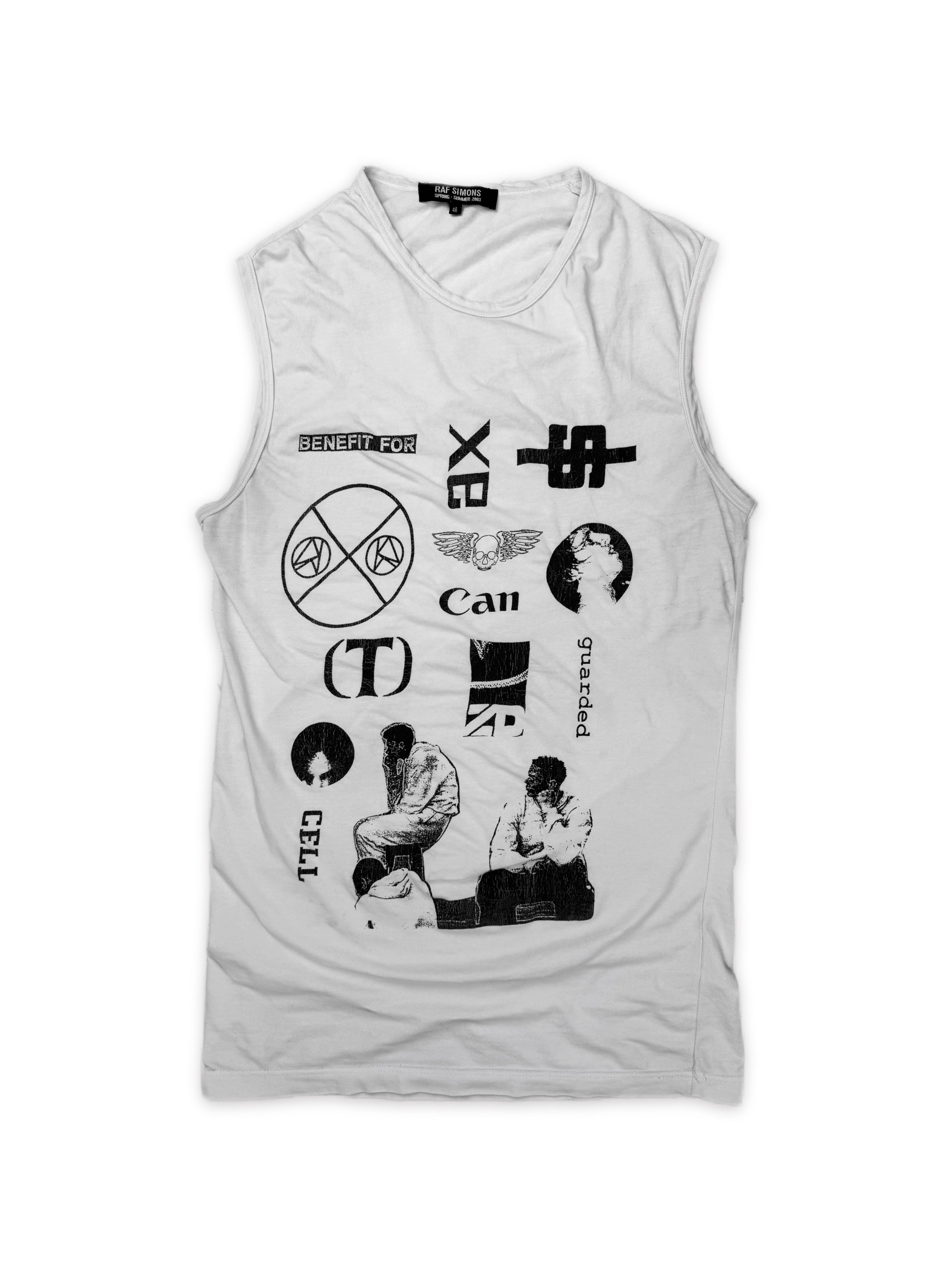 SS03 Raf Simons ‘Consumed’ Cell Graphic Tank Top