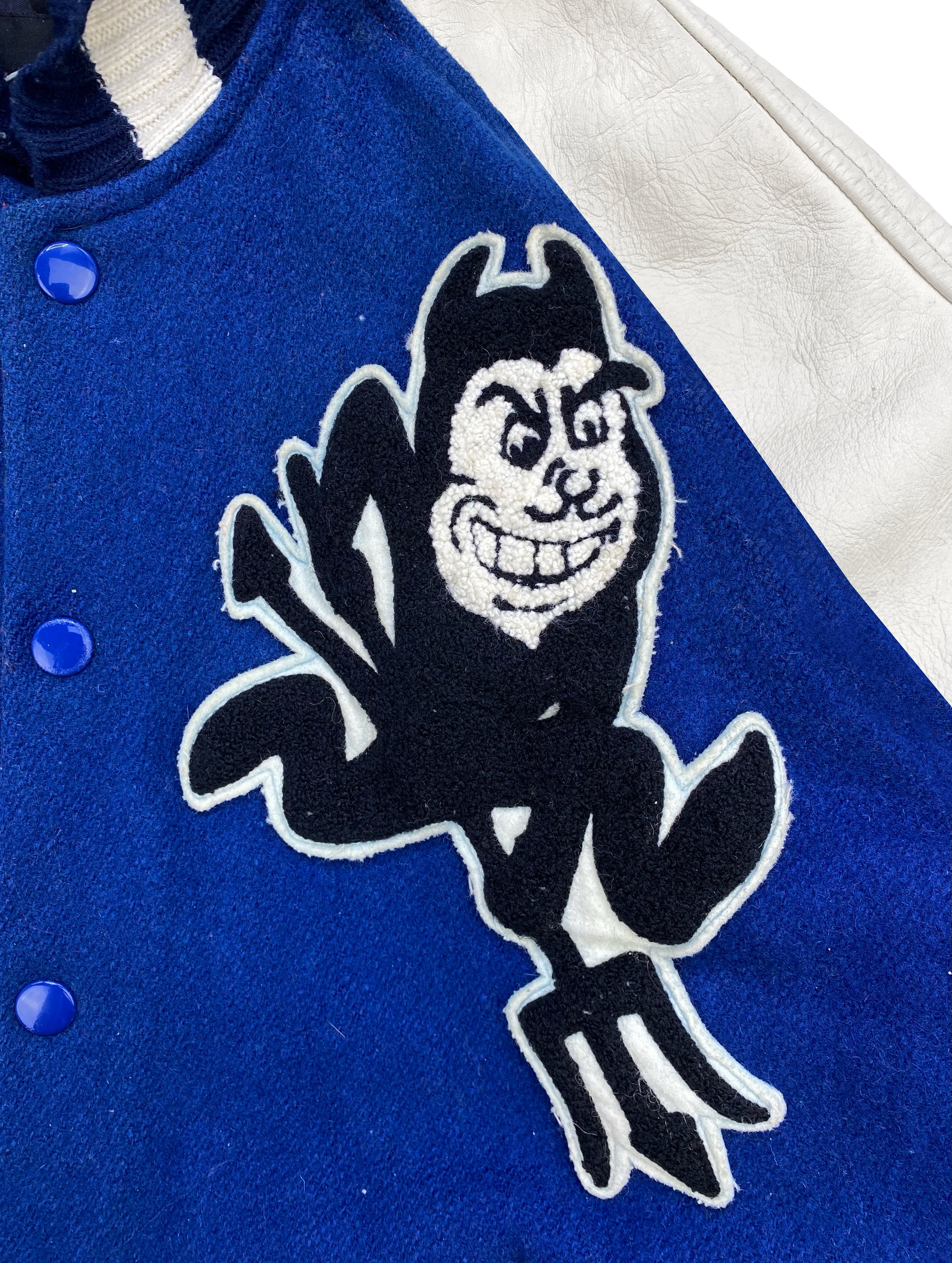 Hysteric Glamour “Shibuya” Devil Chenille Patched Varsity Jacket