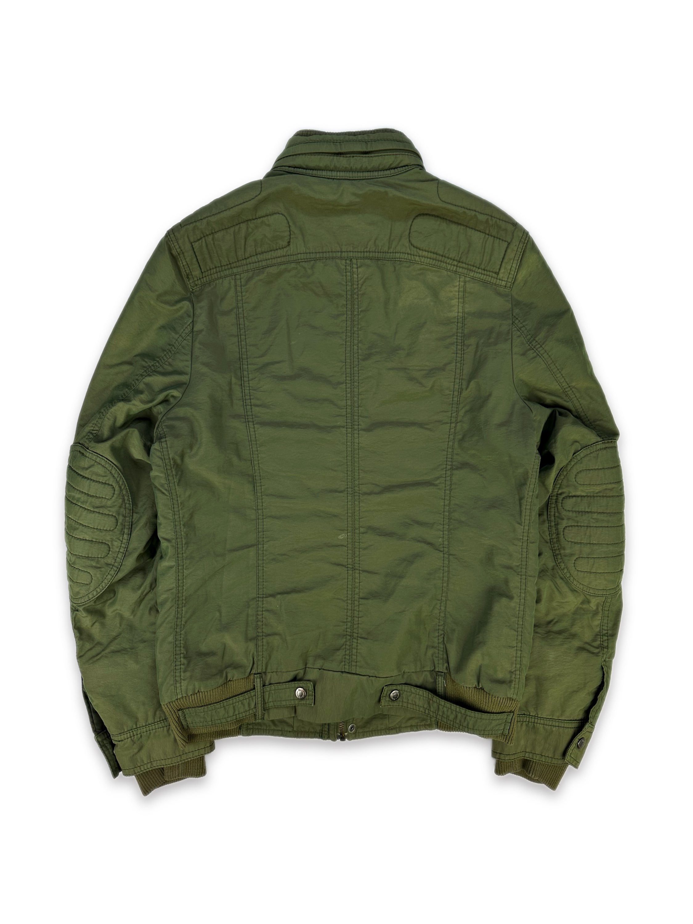 00s Dolce & Gabbana Forest Green 3D Padded Bomber Jacket