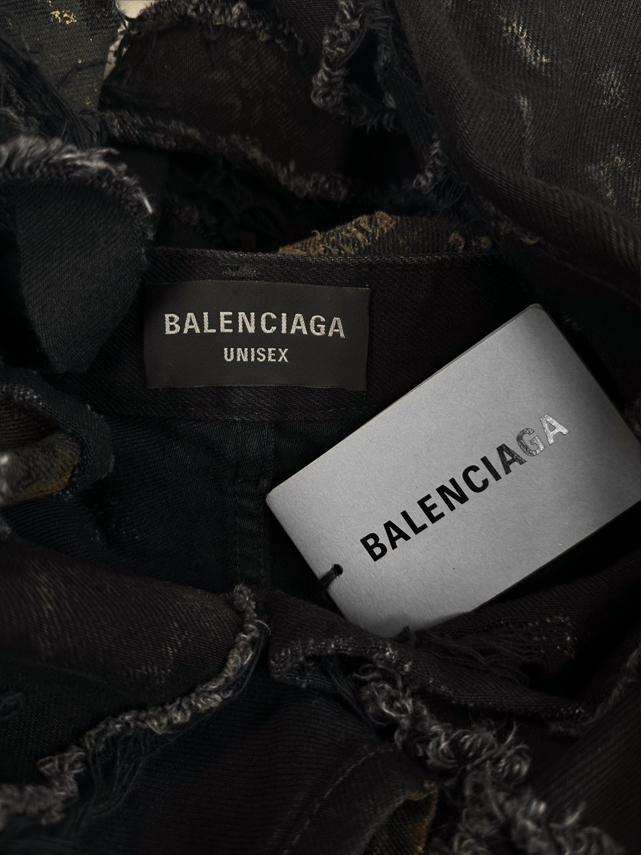 SS23 Balenciaga ‘Mud Show’ Super Destroyed Wide Cut Denim
